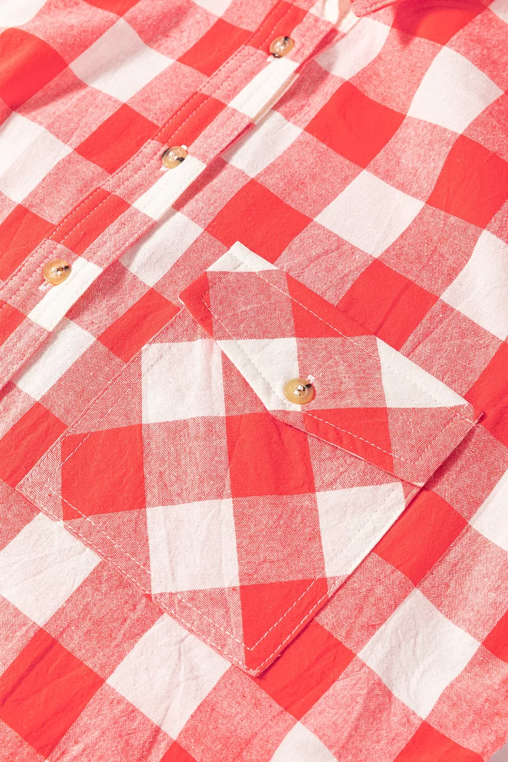 Oversized Plaid Button-Down Shirt Dress - Image 6