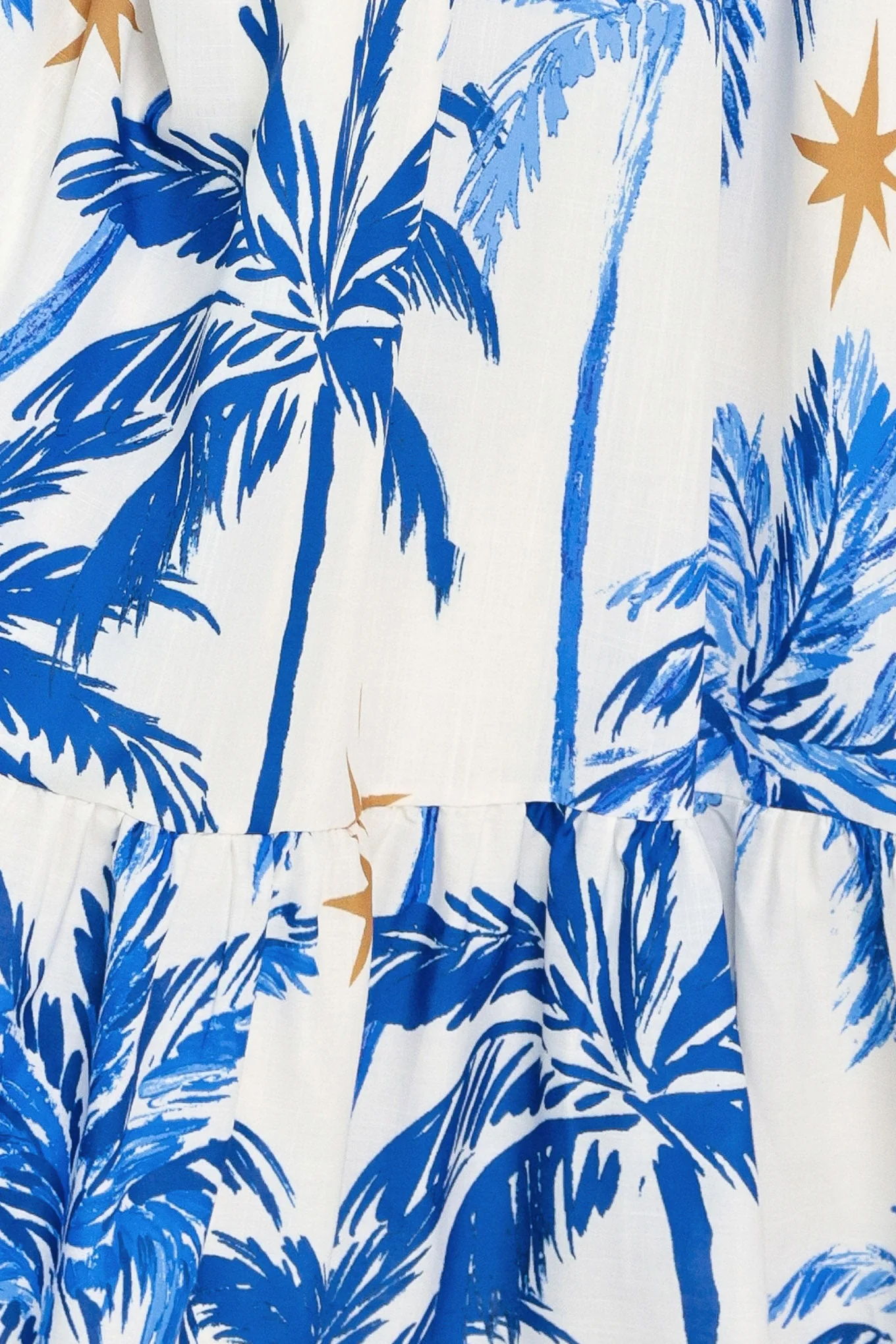 Palm Escape Woven Maxi Dress - Image 9