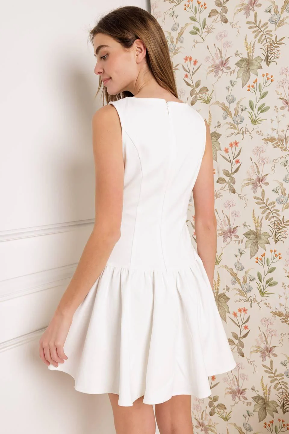 Palm Picnic Woven Mini Dress - Image 2