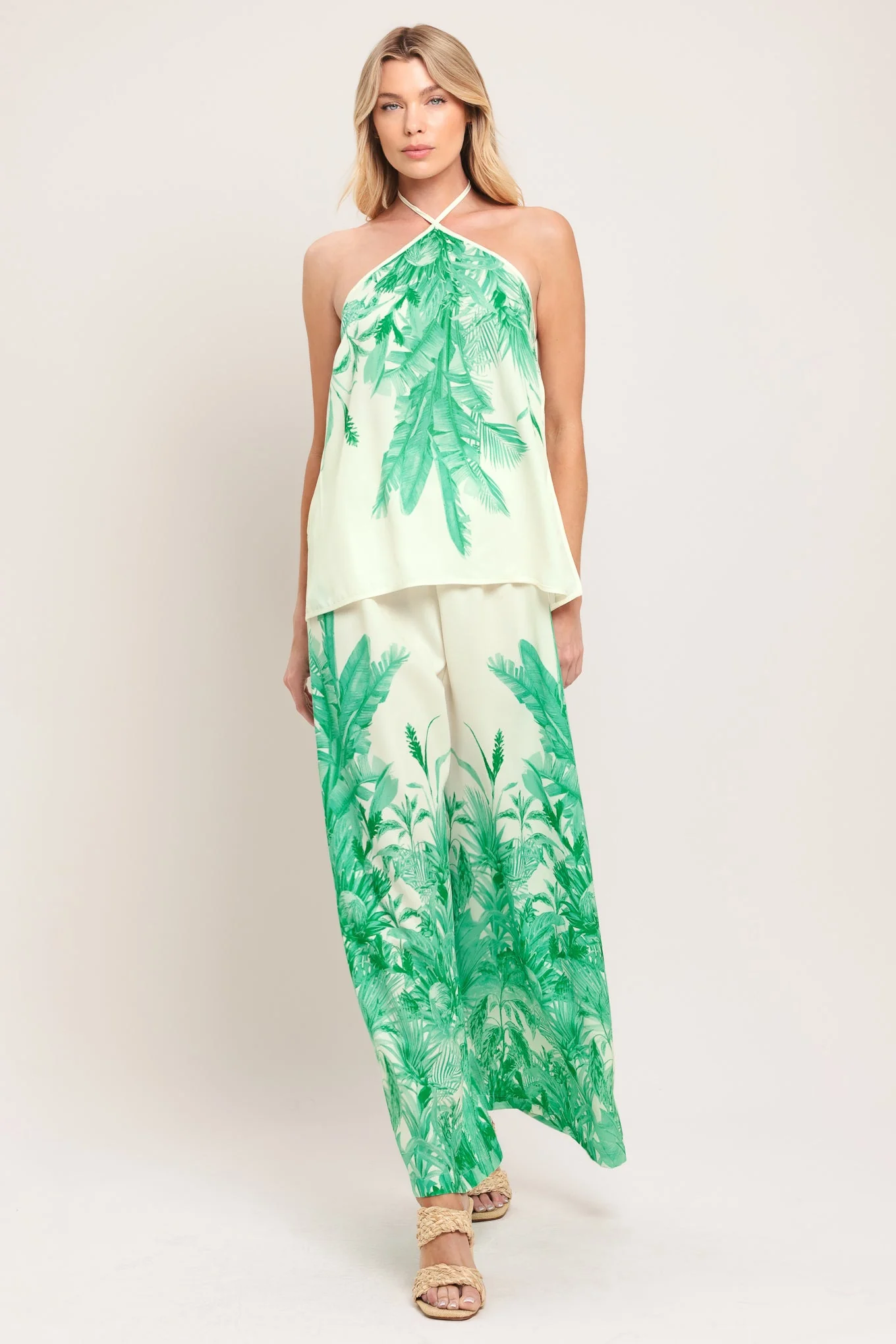 Palm Serene Woven Top - Image 6