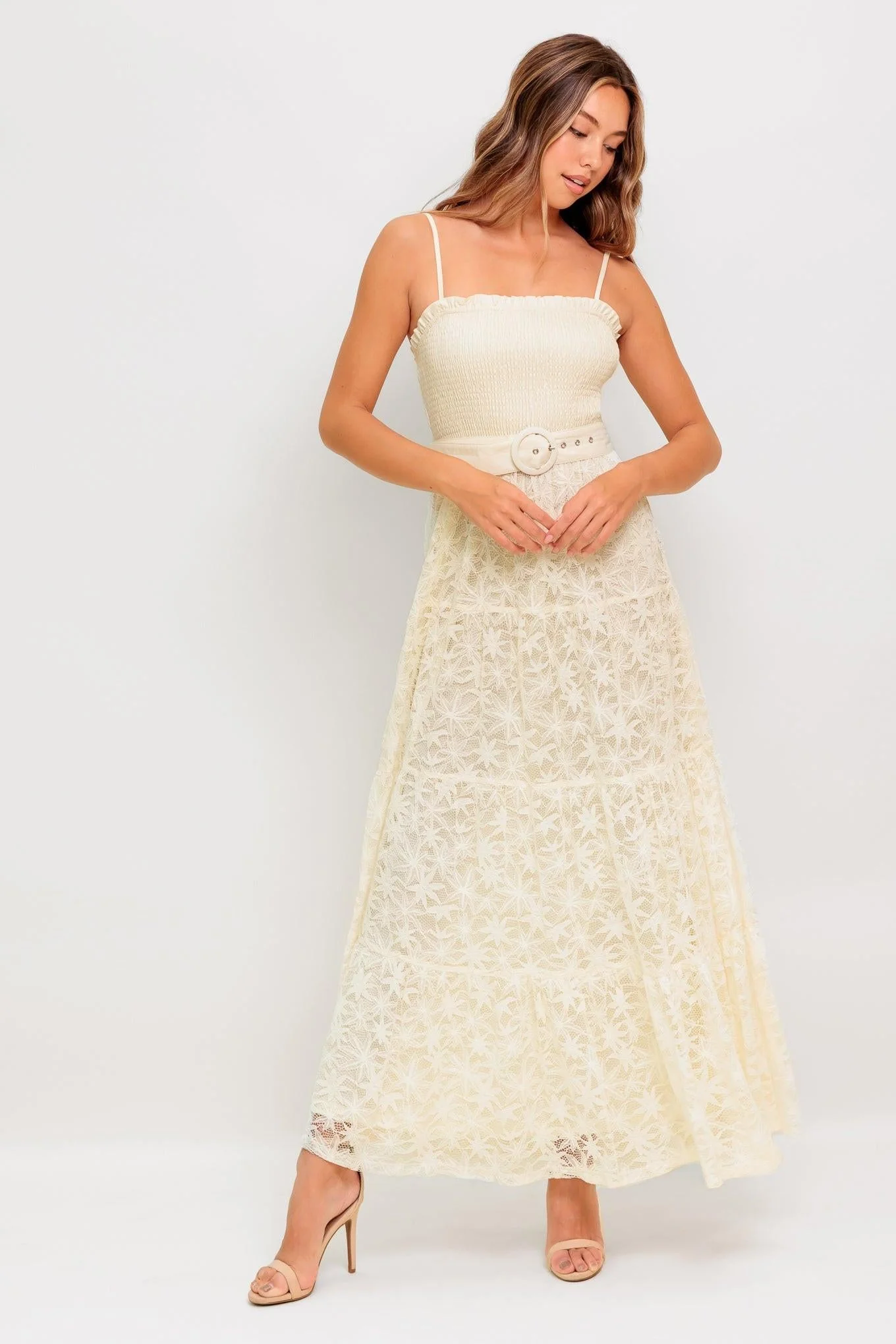 Paradise Awaits Woven Lace Ankle Dress - Image 6