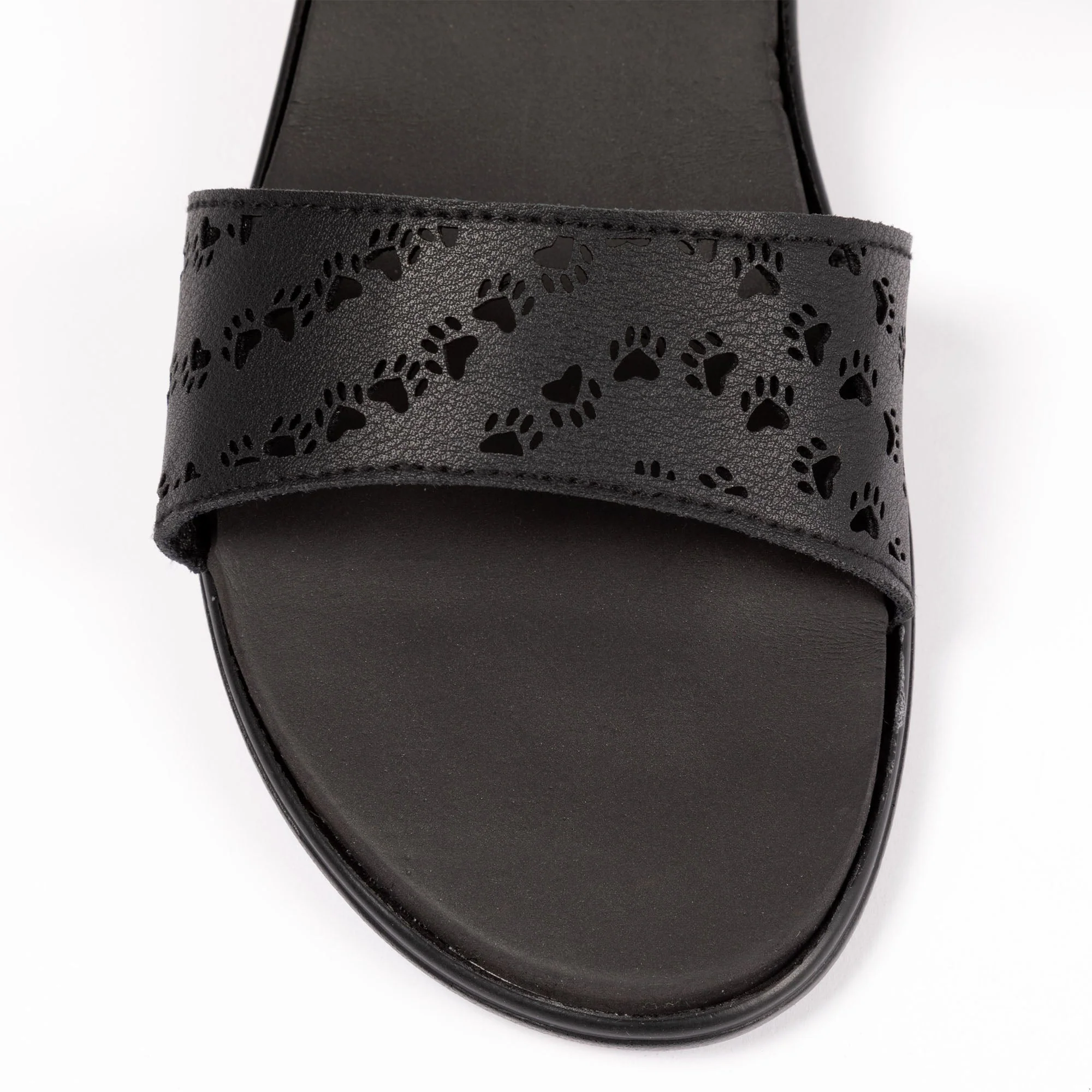 Paw Print Faux Leather Strap Sandals - Image 6