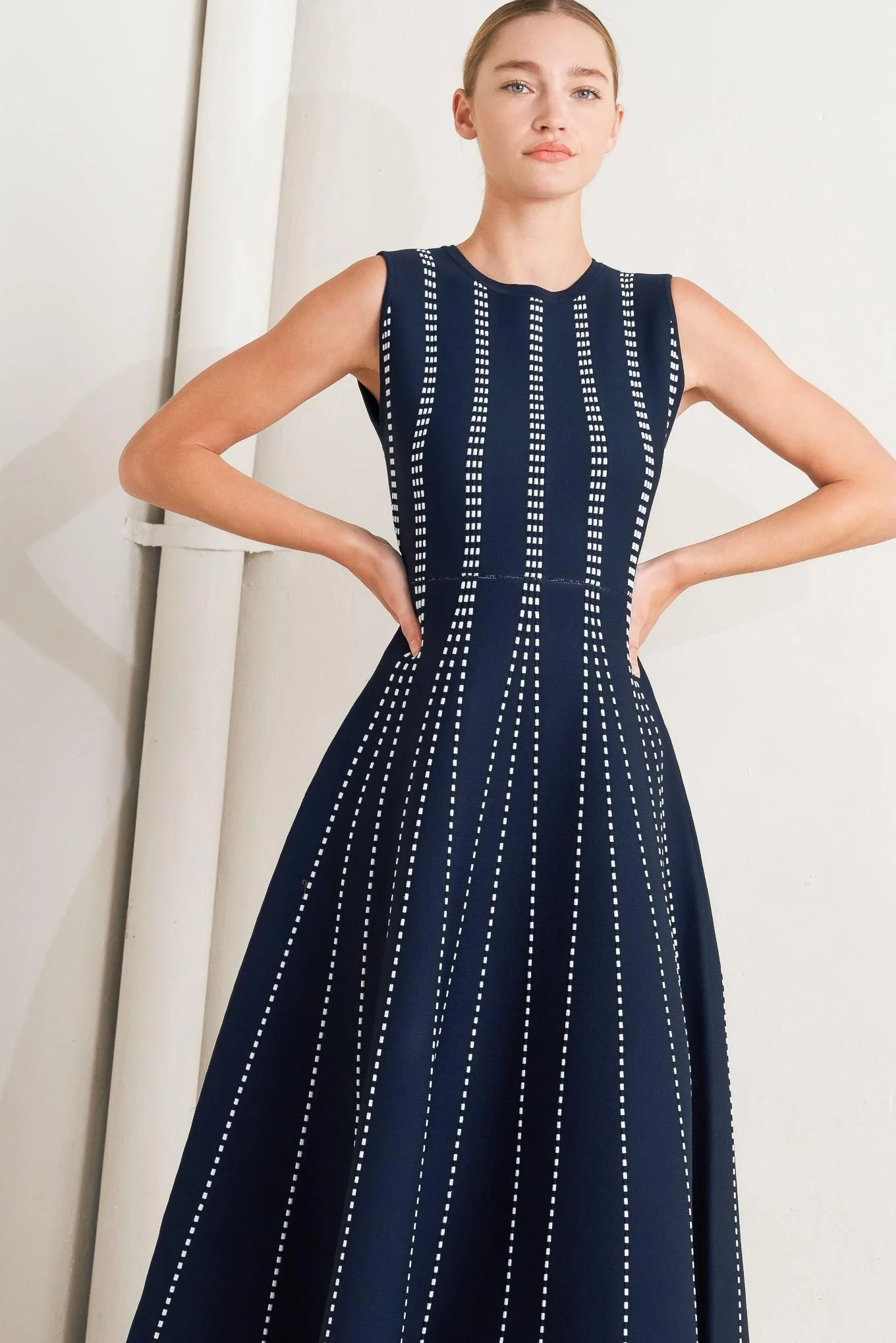 Perfectly Poised Jacquard Sweater Midi Dress - Image 15