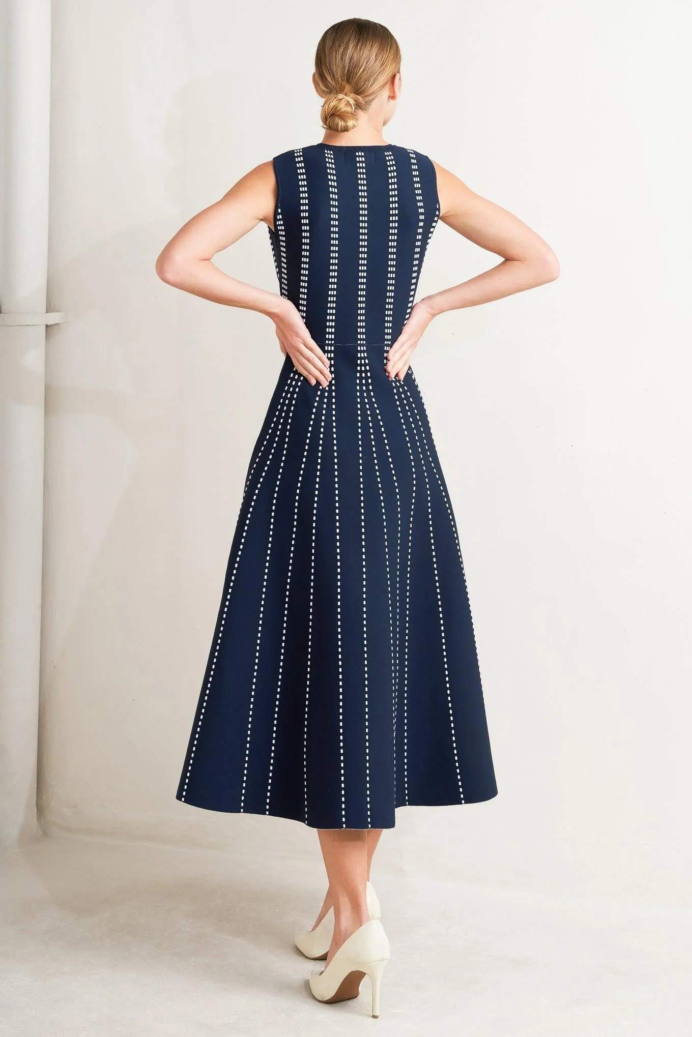 Perfectly Poised Jacquard Sweater Midi Dress - Image 16