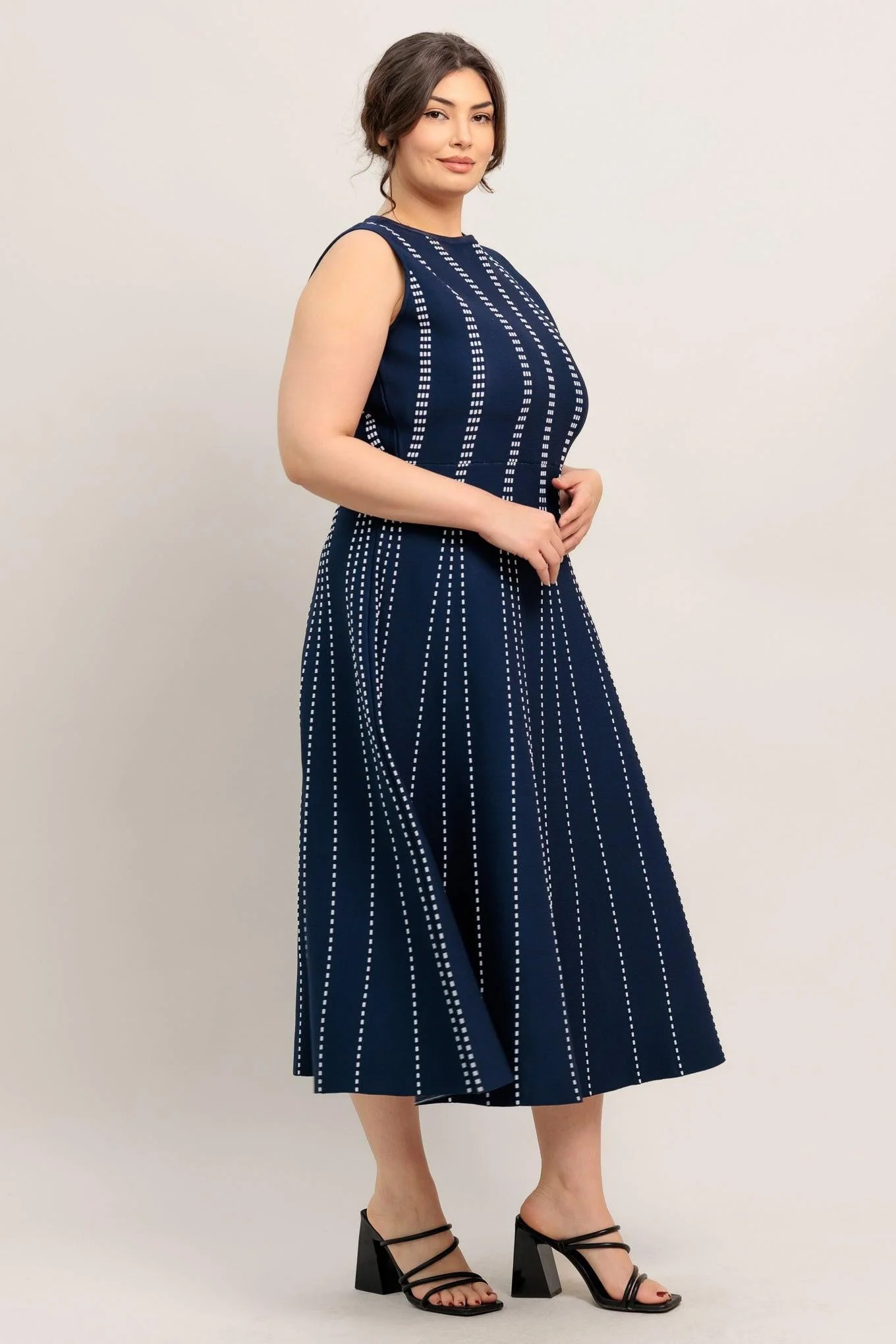 Perfectly Poised Jacquard Sweater Midi Dress - Image 27