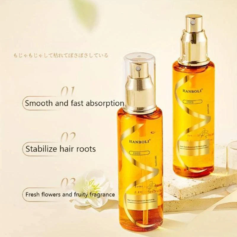 Perfume Soft Hair Care Oil - Nourishing Anti-Static Spray for Frizz-Free, Hydrated Locks - Image 7
