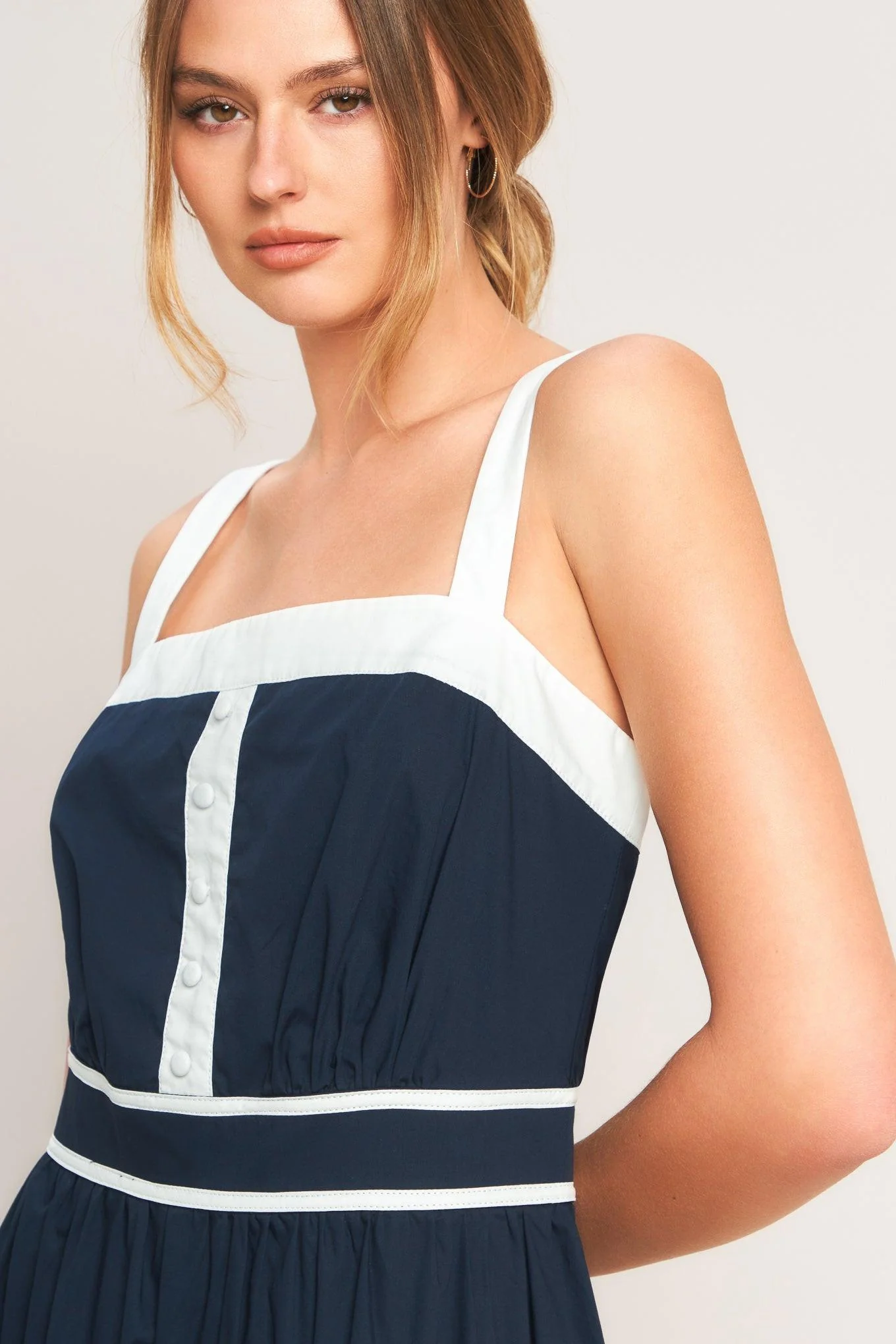 Petal Kiss Woven Midi Dress - Image 5