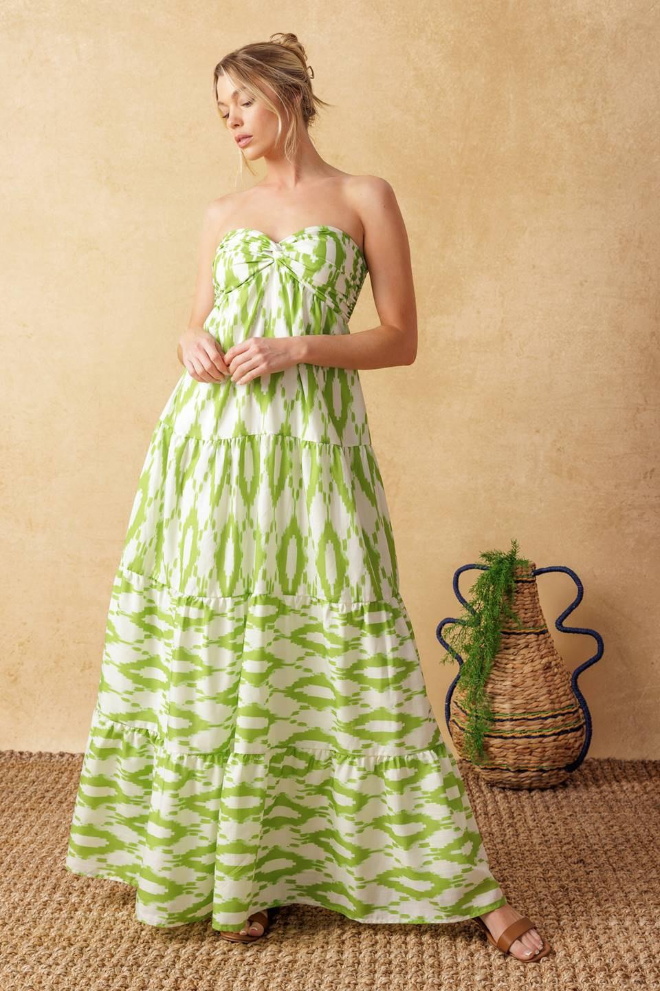 Petals of Time Woven Maxi Dress - Image 4