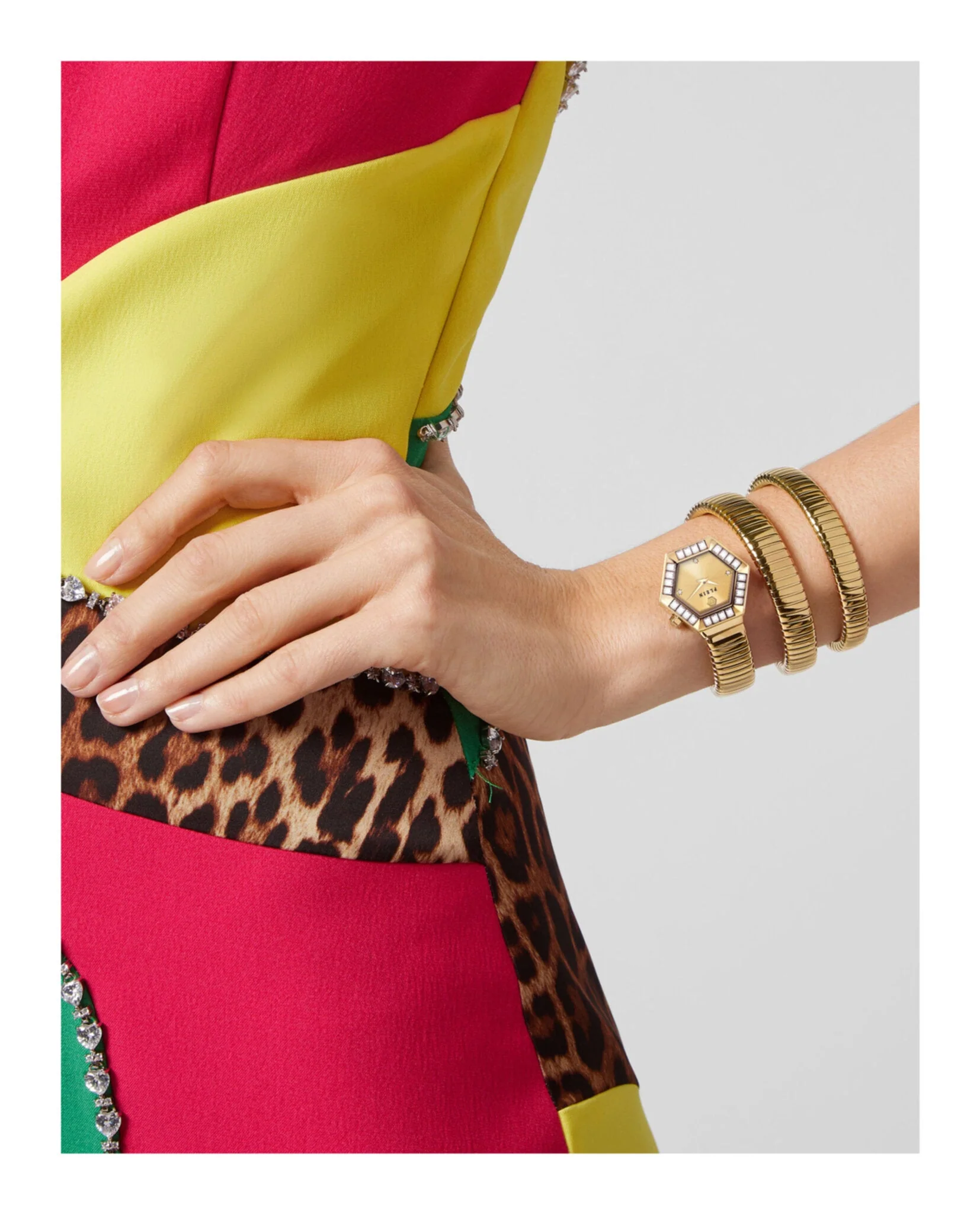 Philipp Plein $nake Hexagon Crystal Watch - Image 4
