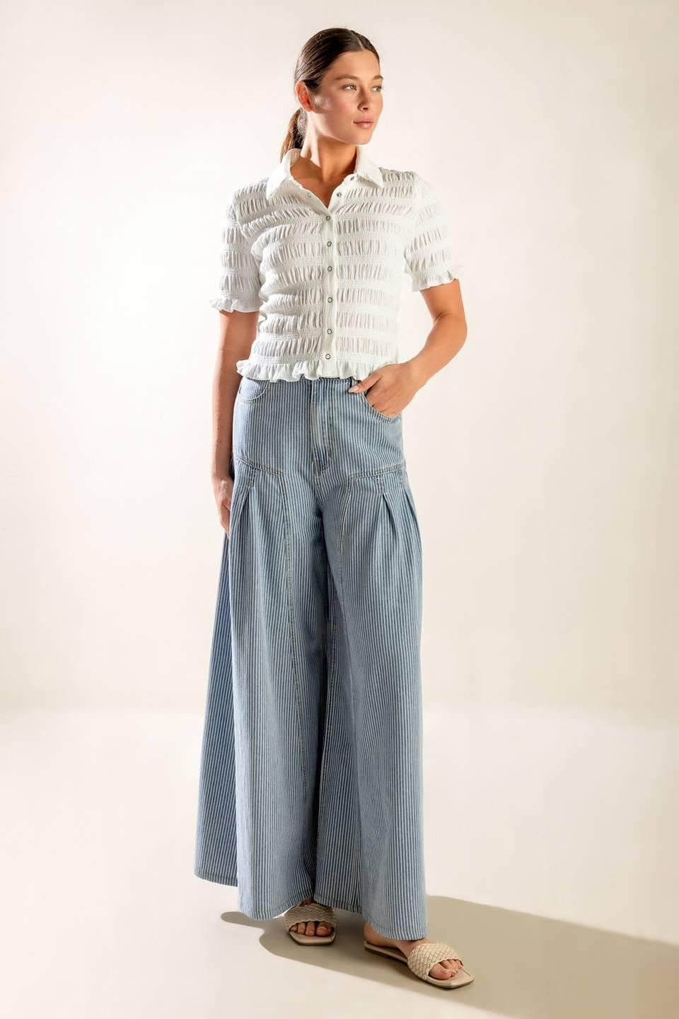 Picnic at Sunset Woven Top - Image 11