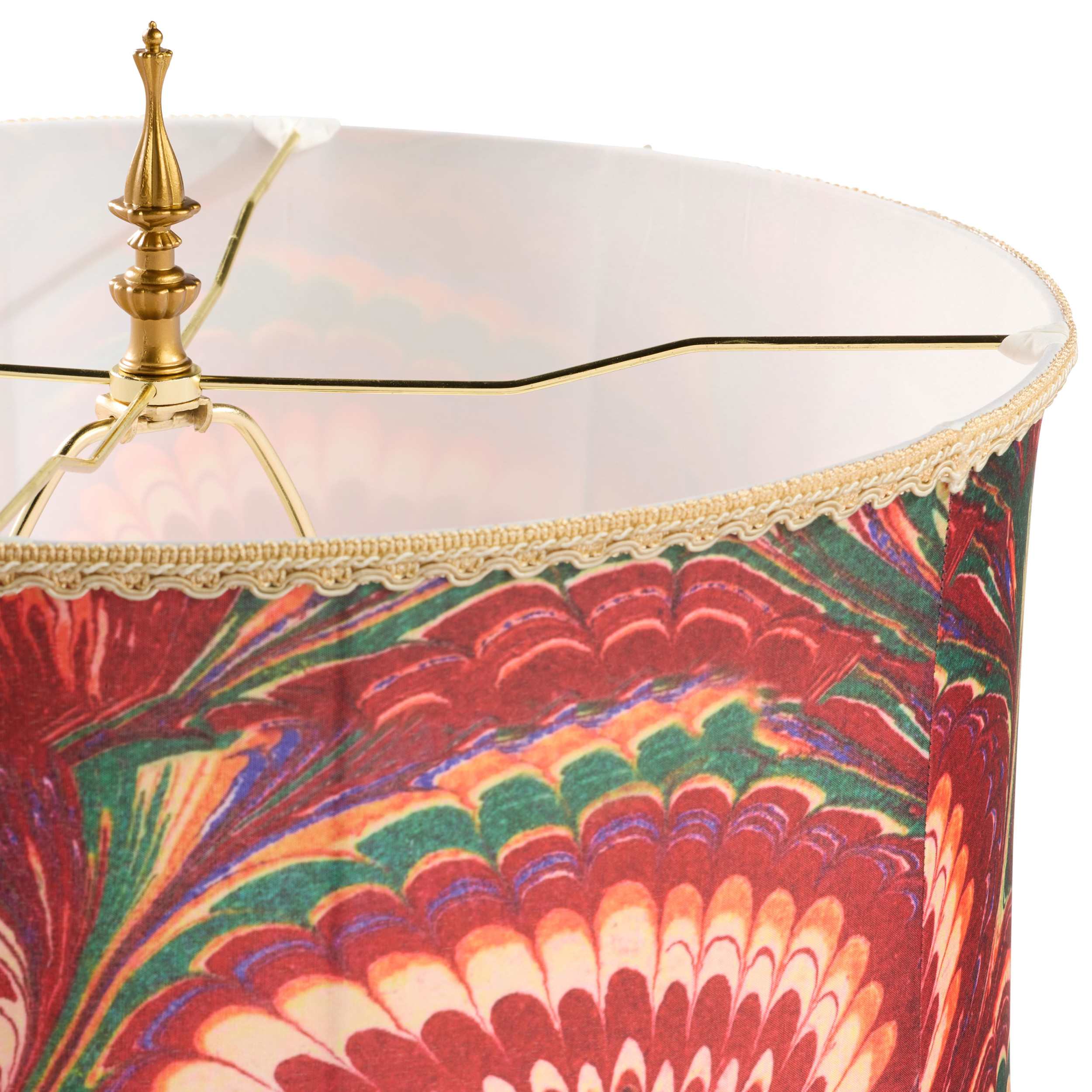 River of Goods Pink Glass and Marbled Floral Printing for the Print of the Shade - Image 10