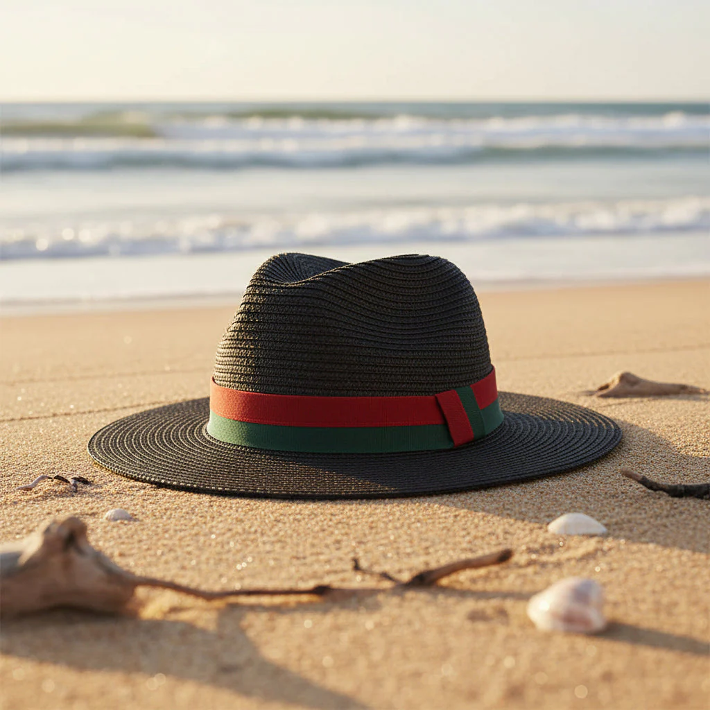 Plain Straw Sun Hat – Unisex Beach & Outdoor Wide Brim - Image 5