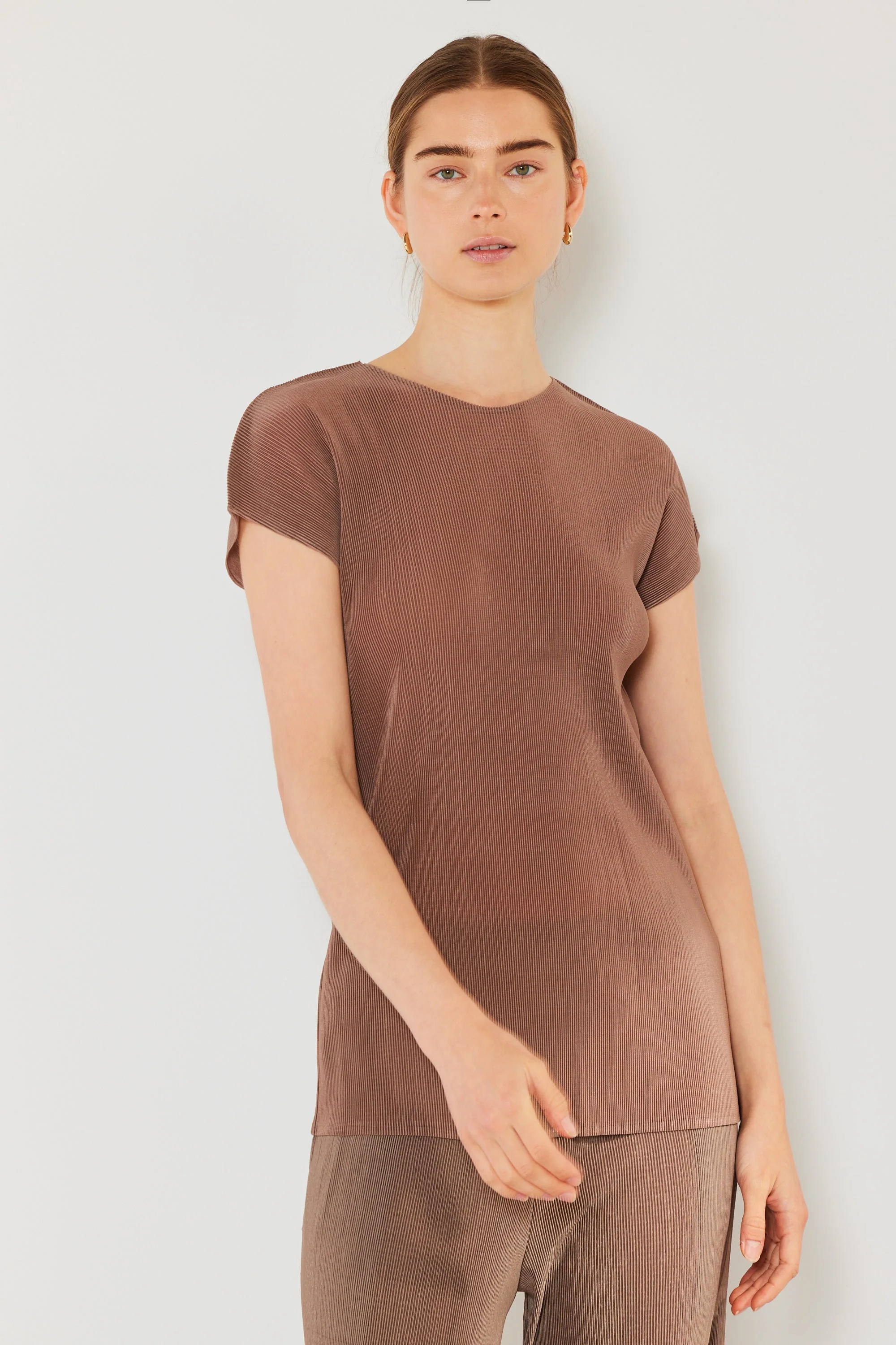 Marina West Pleated Cap Sleeve Top- Style#T03CS - Image 13