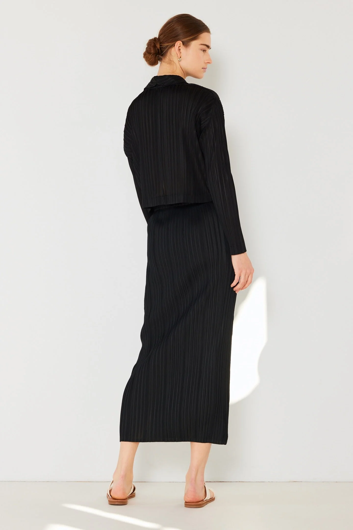 Marina West SKT01H Pleated Midi Pencil Skirt - Image 4