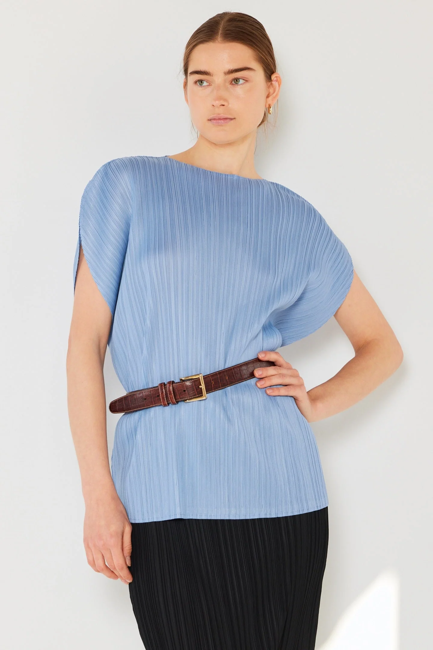 Marina West T02SR Pleated Dolman Sleeve Top - Image 9
