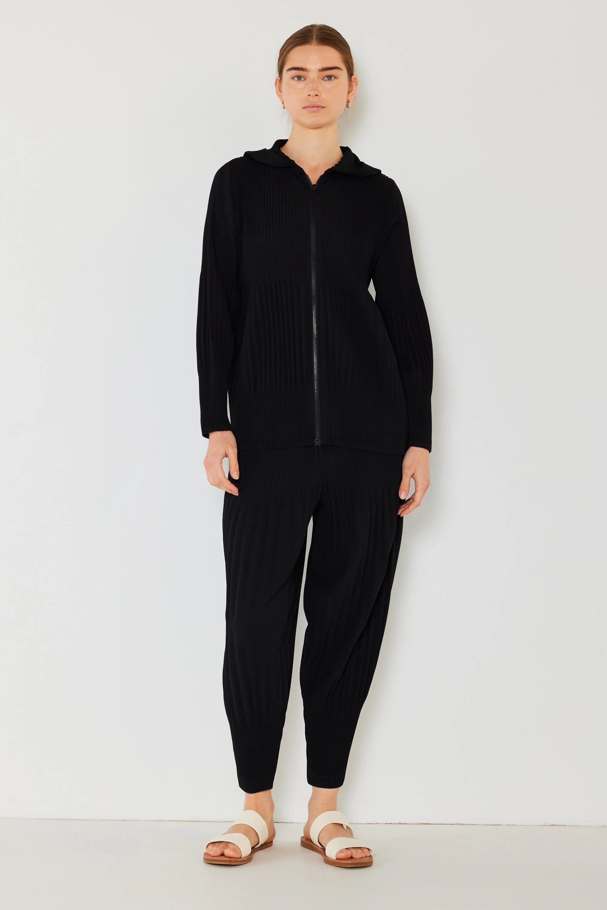 Marina West Pleated Unisex Plisse Pants- Style#P05AD - Image 5