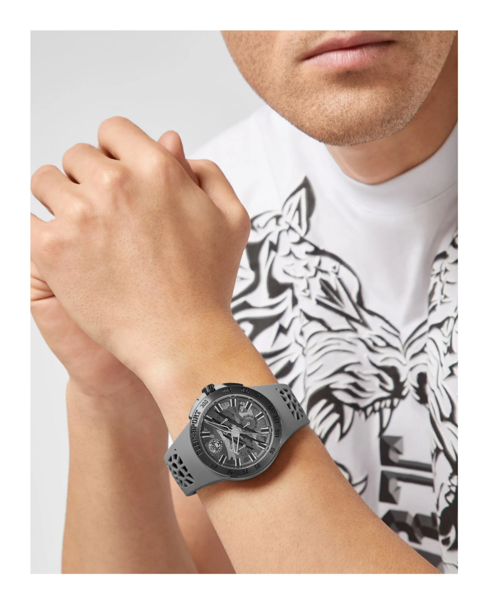 Plein Sport Thunderstorm Chrono Silicone Watch - Image 5