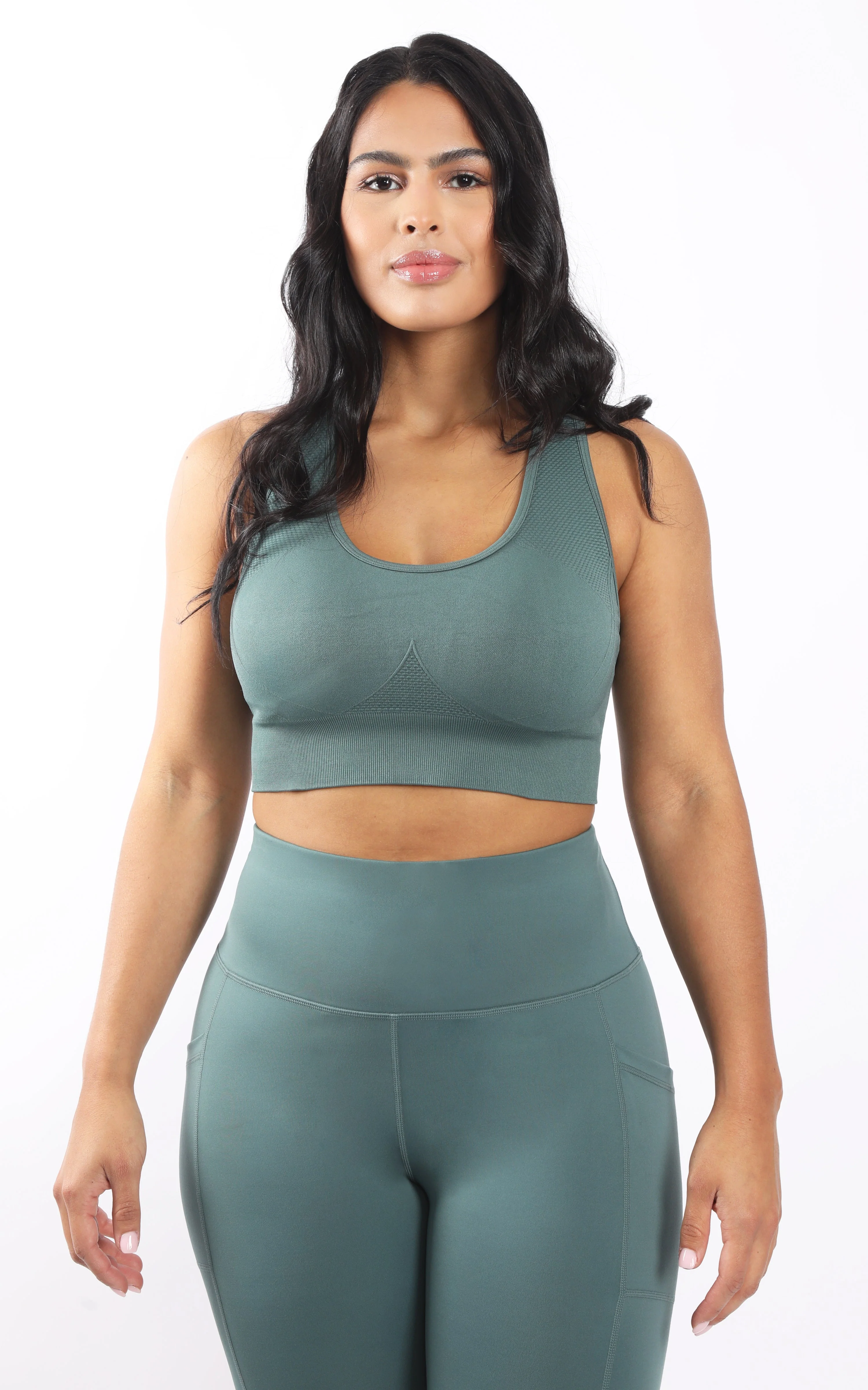 Plus Seamless Crisscross Back Sports Bra - Image 7