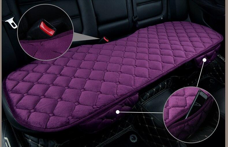 Plush Car Seat Covers Front Rear Full Set Choose Car Seat Cushion Car Memory Foam Heightening Seat Cushion Plush Seat Pad Protector Car Accessories  Lower Back Pain Relief Cushion Anti-Slip - Image 4