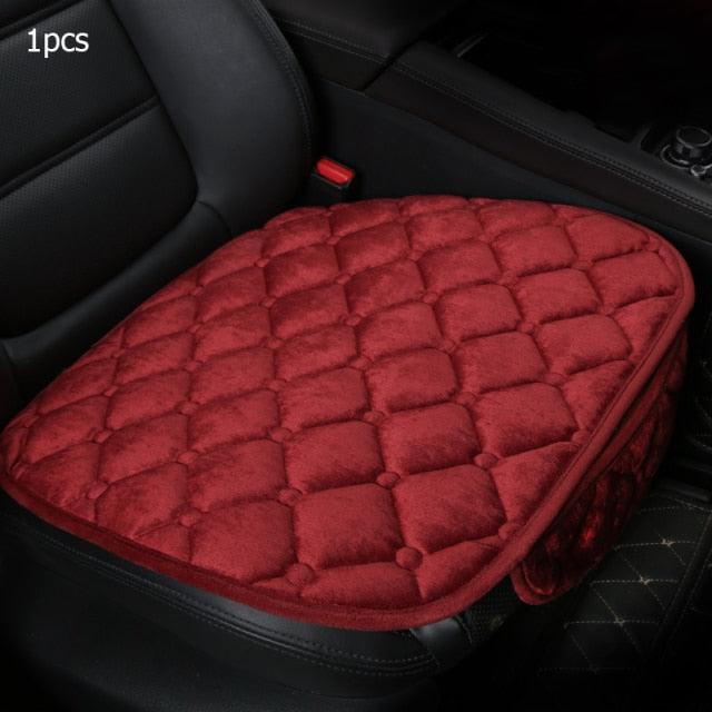 Plush Car Seat Covers Front Rear Full Set Choose Car Seat Cushion Car Memory Foam Heightening Seat Cushion Plush Seat Pad Protector Car Accessories  Lower Back Pain Relief Cushion Anti-Slip - Image 5