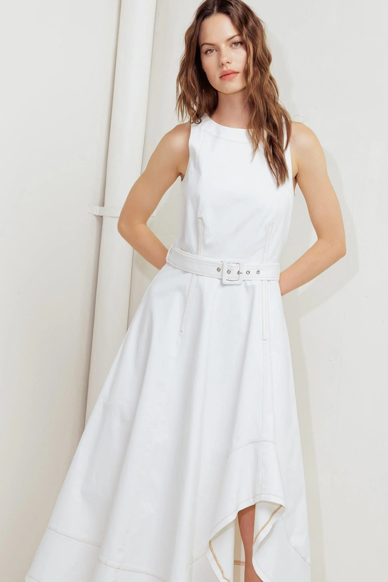 Poet’s Muse Woven Midi Dress - Image 2