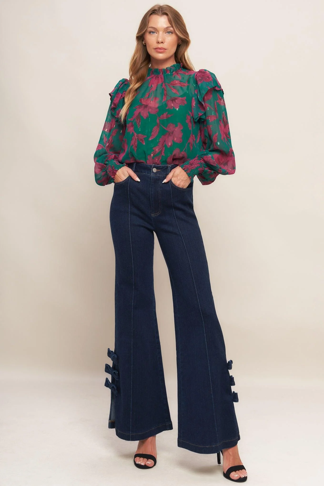 Poetic Garden Woven Top - Image 4