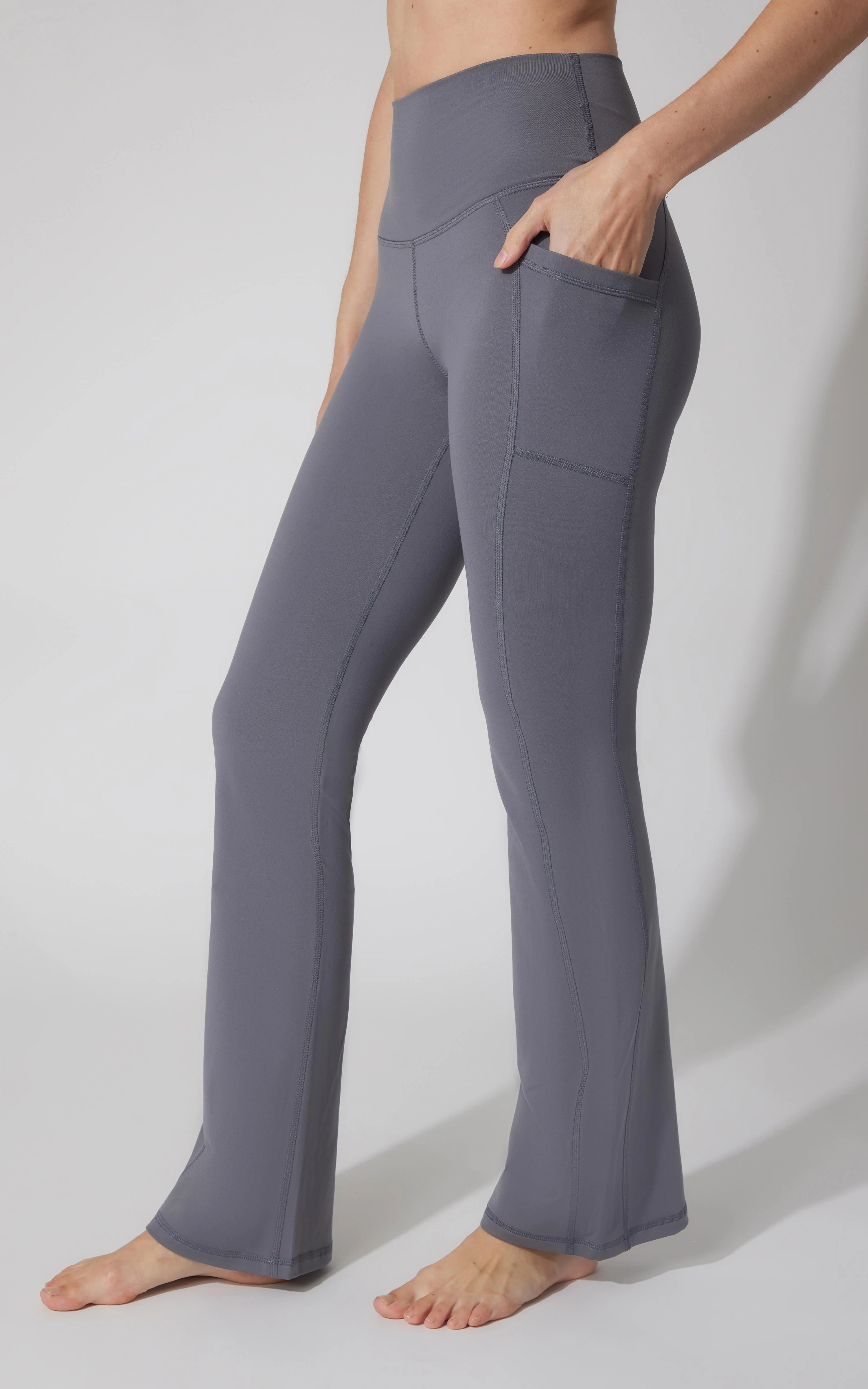Polarlux Tribeca Elastic Free Full Length Side Pocket Flare Leg Pant - Image 31