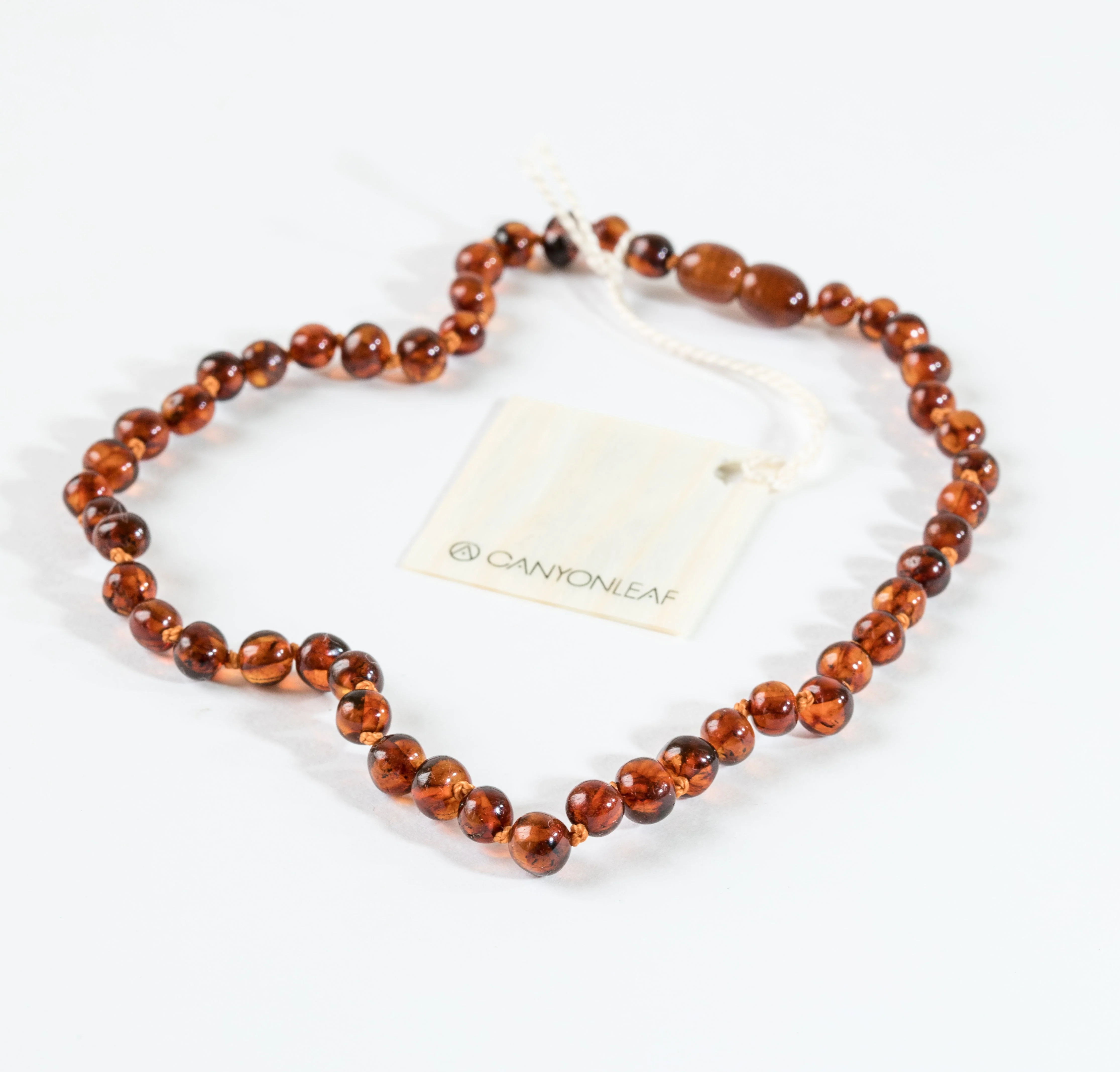 Polished Cognac Baltic Amber || Necklace - Image 3
