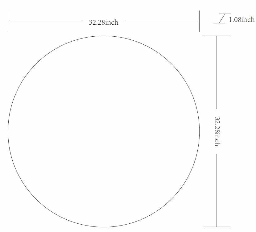Pontalina Round Silver Gray Mirror - Image 10