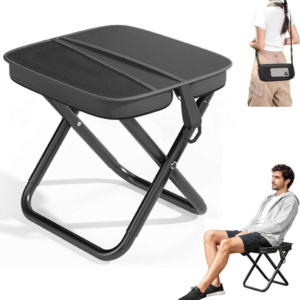 Portable Camping Seat with Storage Bag - Image 11