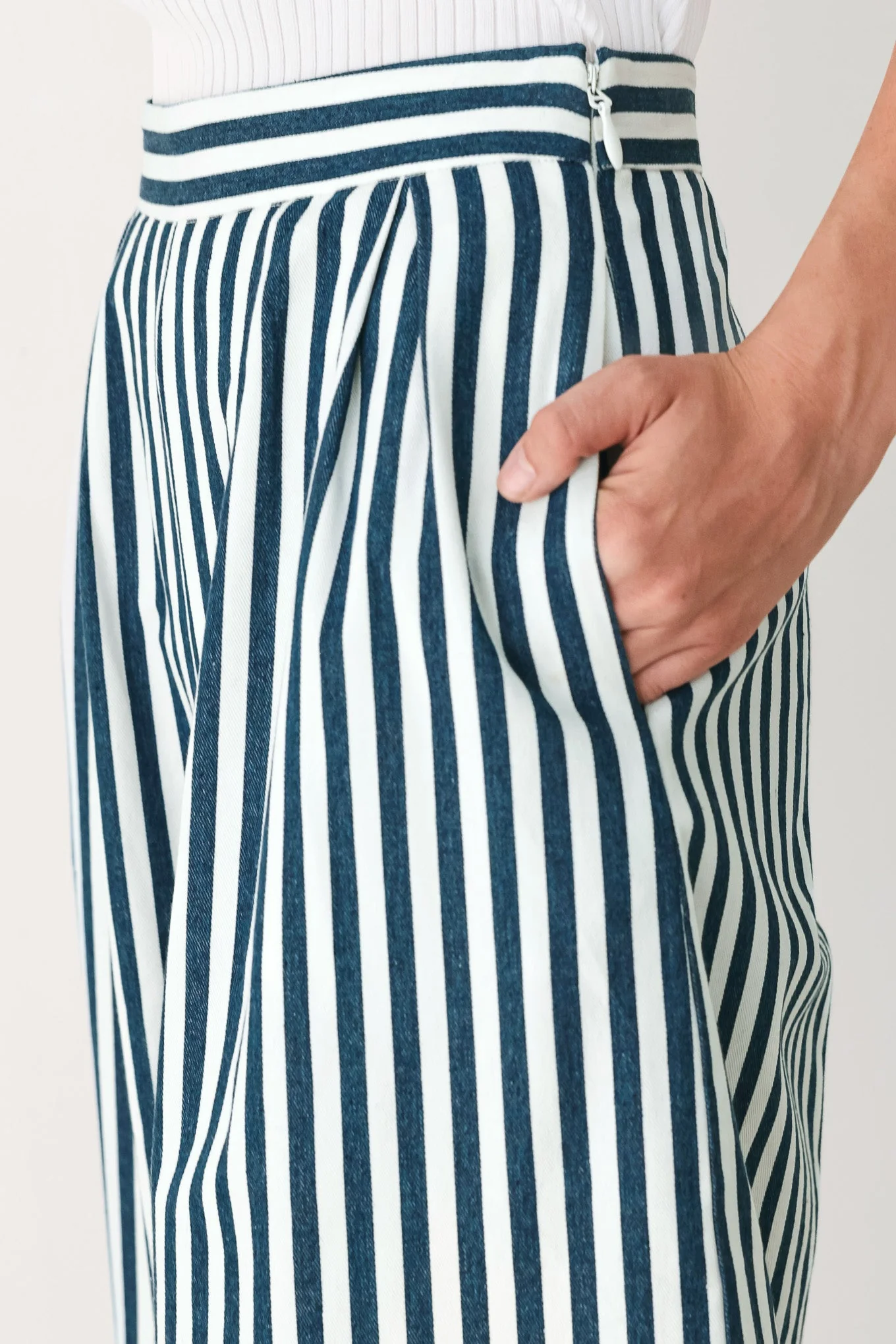 Portside Stripe Woven Wide Leg Pants - Image 3