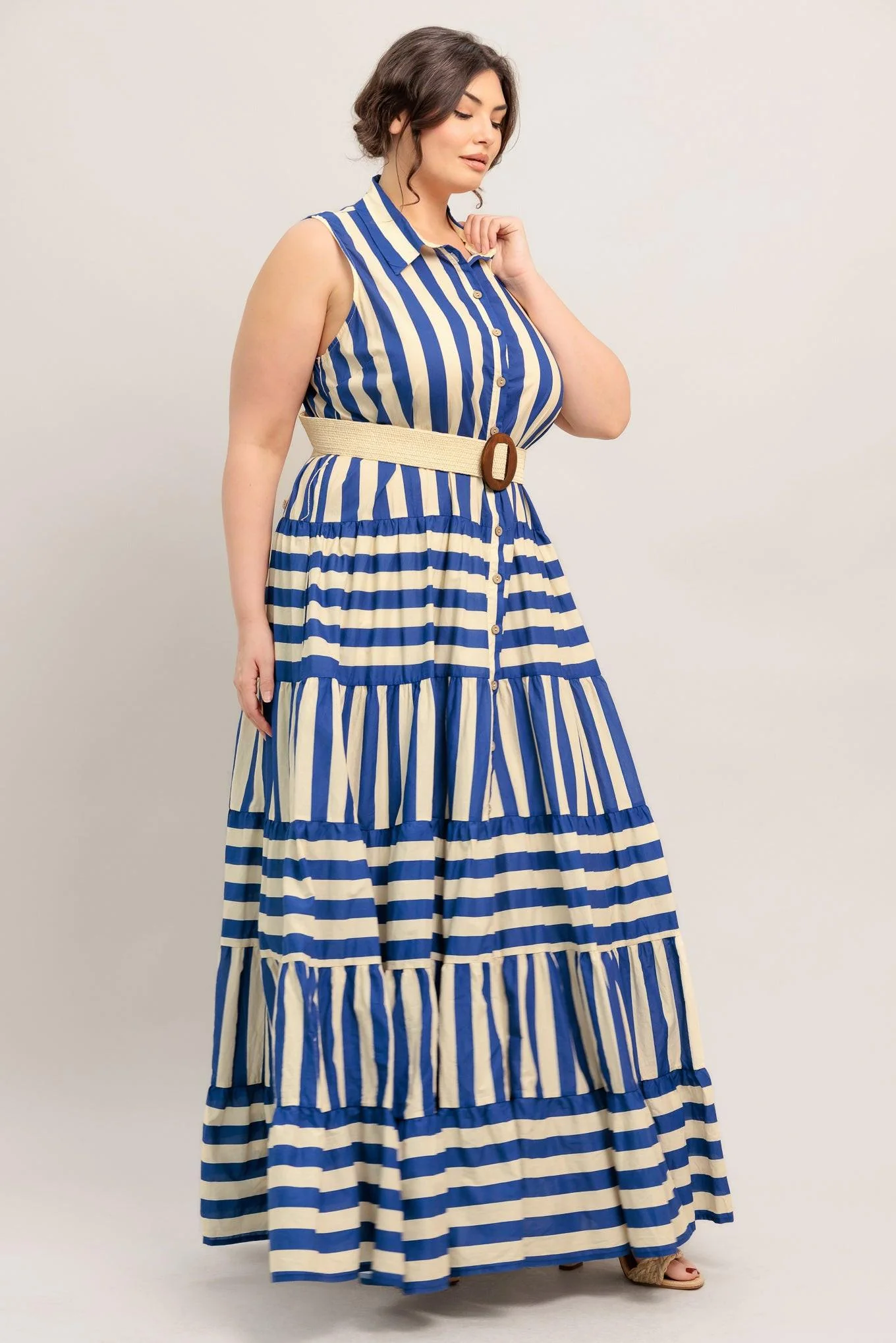 [preorder] Sunset Boardwalk Strip Maxi Dress - Image 10