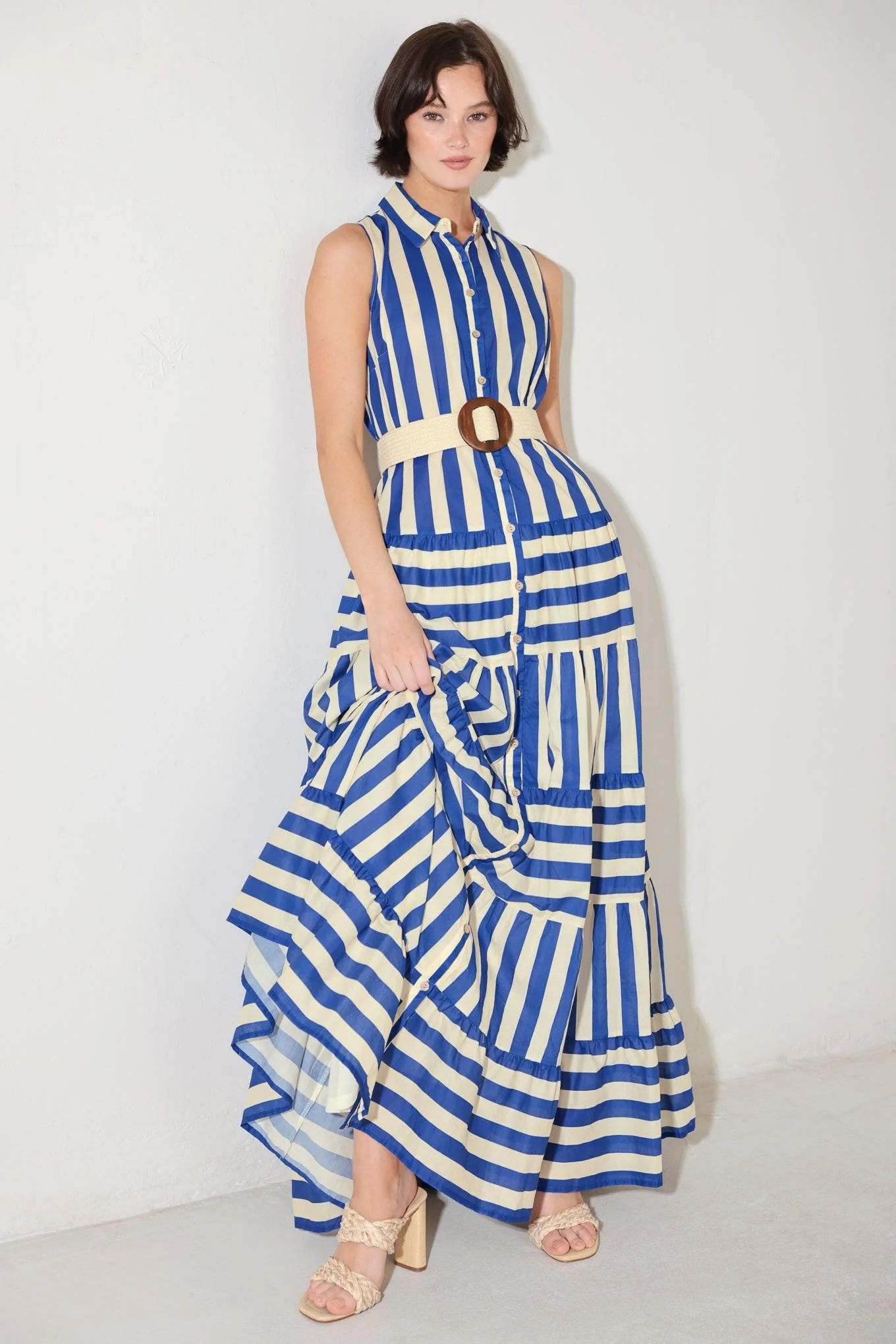[preorder] Sunset Boardwalk Strip Maxi Dress - Image 4
