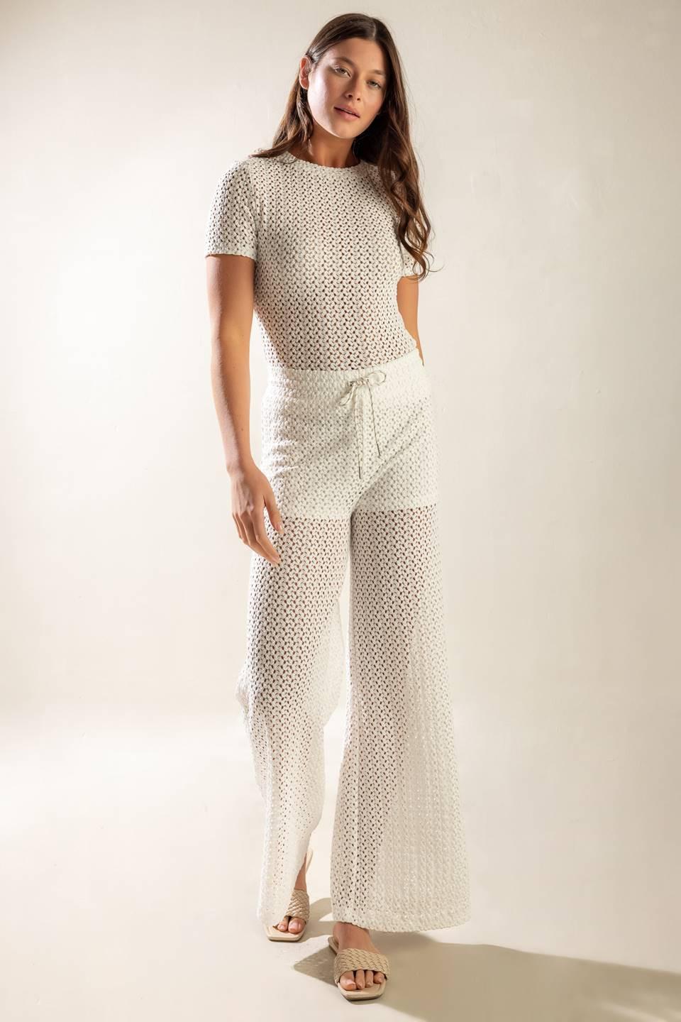 Presence of Love Semi Sheer Knit Pants - Image 6