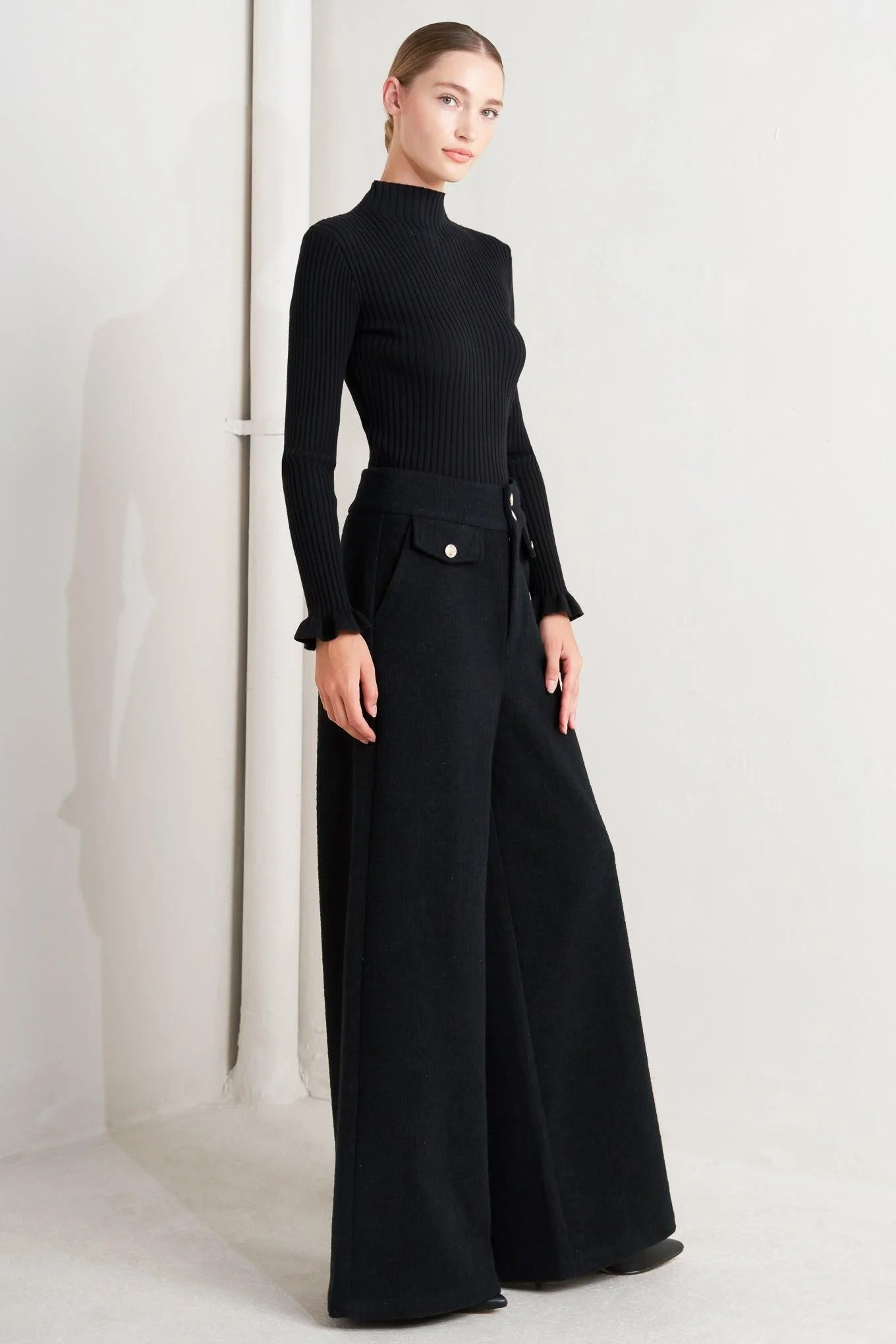 Prestige Volume Black Woven Pants - Image 6