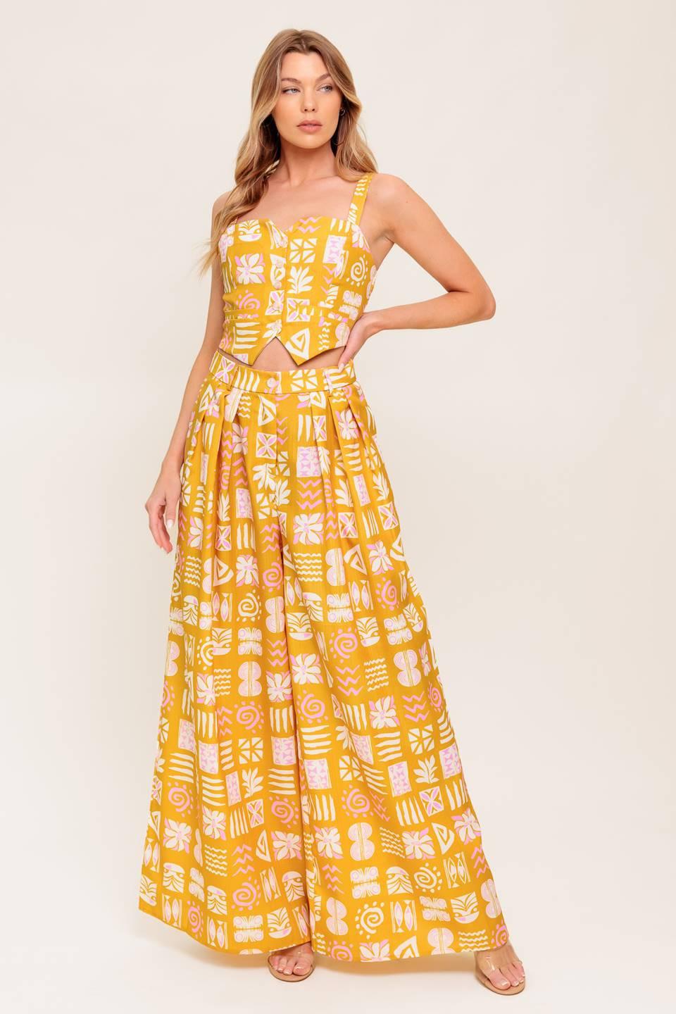 Pretty Meadow Woven Top and Pant Set - Image 4