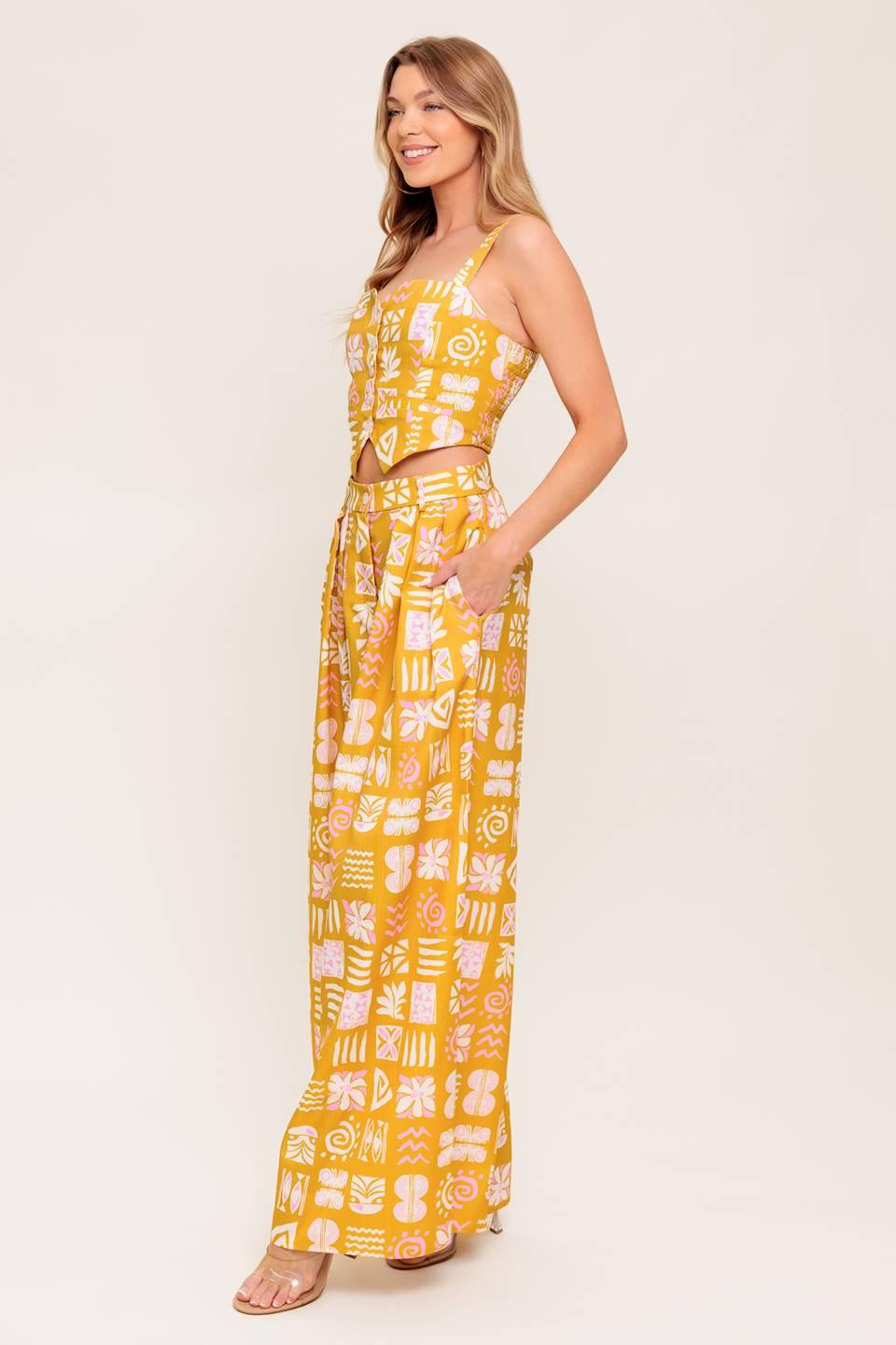 Pretty Meadow Woven Top and Pant Set - Image 5