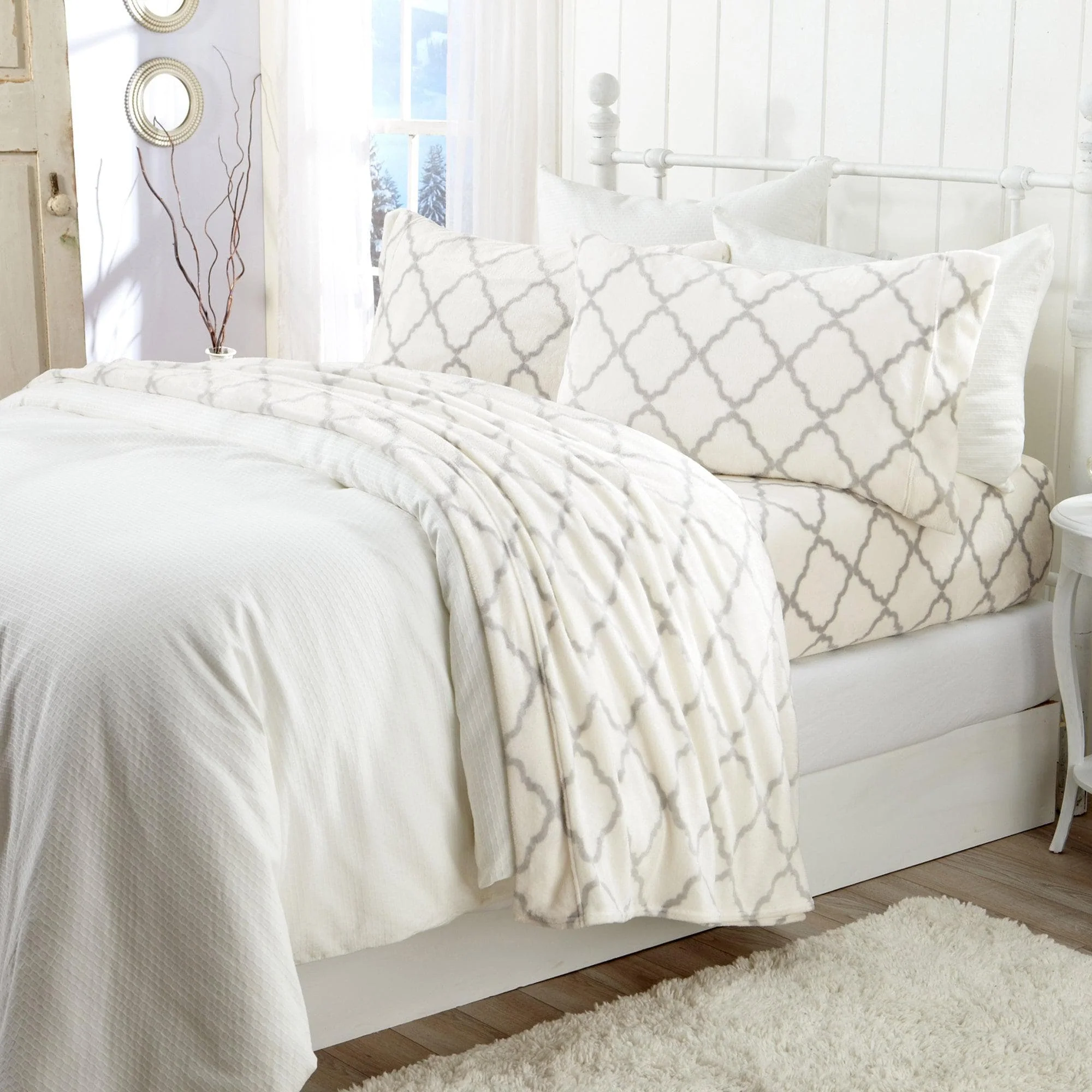 Printed Plush Sheet - Velvet Luxe Lattice Collection - Image 24