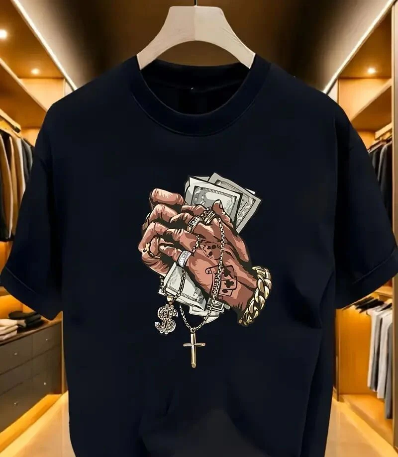 Printed Short Sleeve Mens Shirts - Image 4
