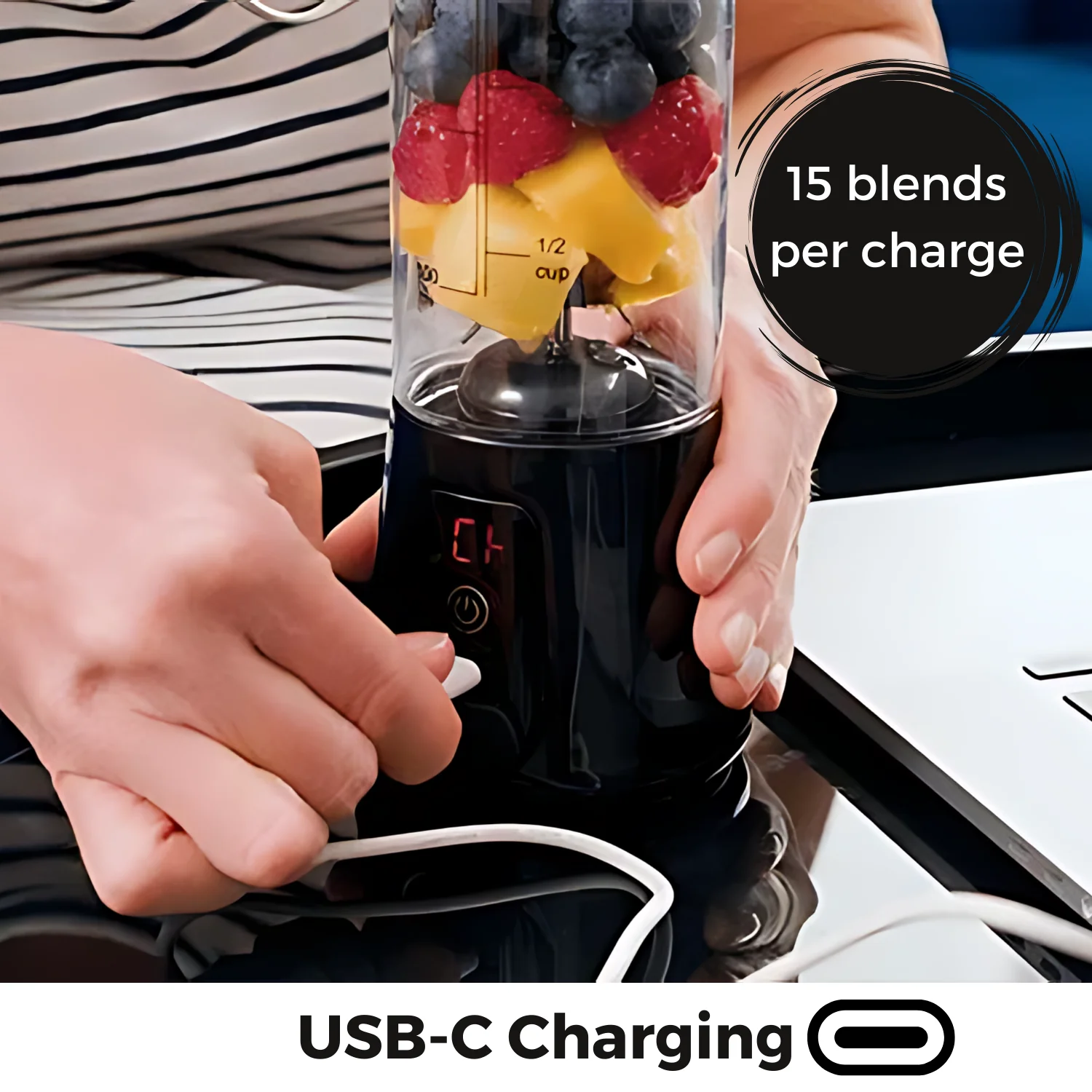 Pro+ Ice Crushing Portable Blender (17oz) - Image 8
