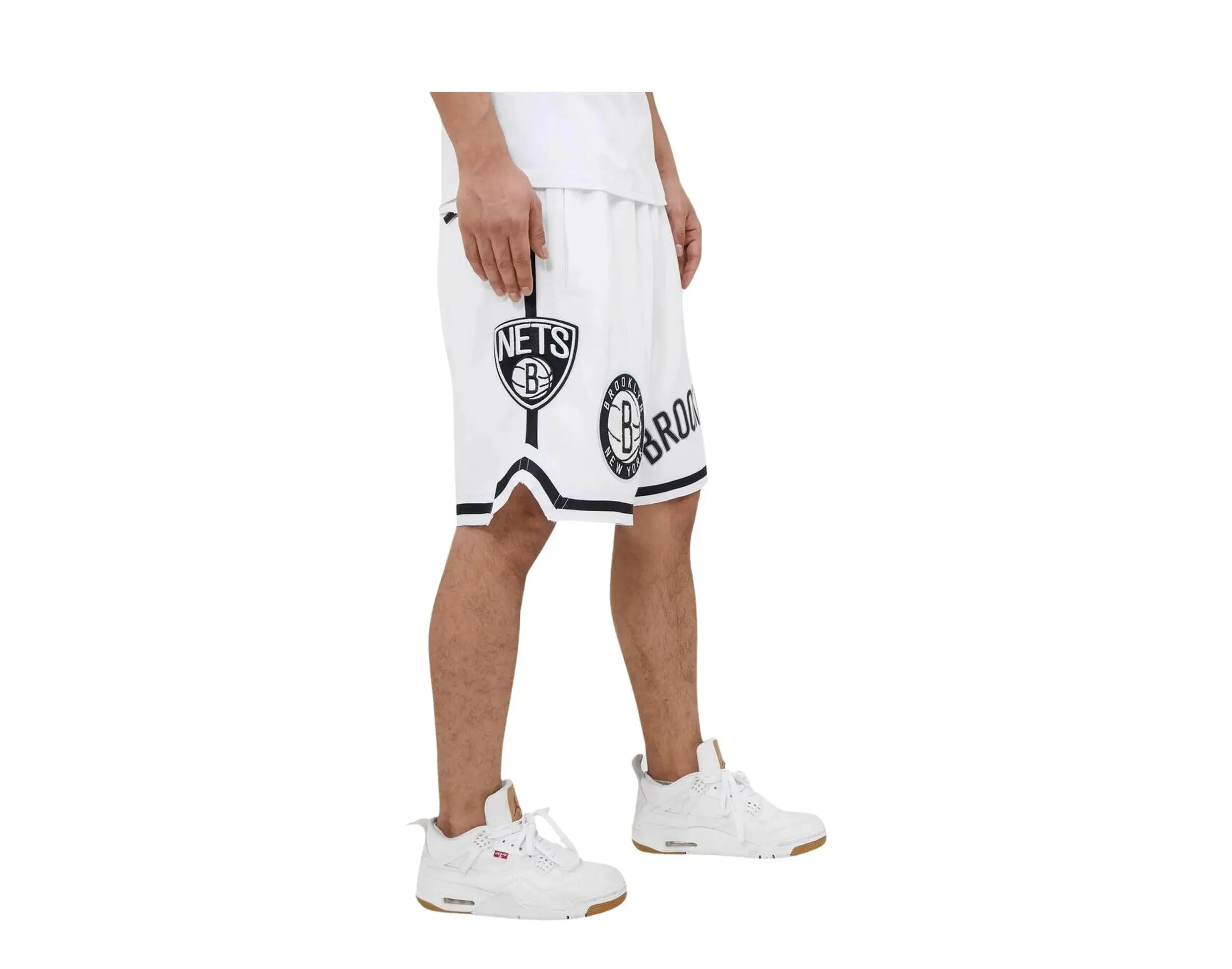 Pro Standard Brooklyn Nets Pro Team Men Shorts White - Image 3