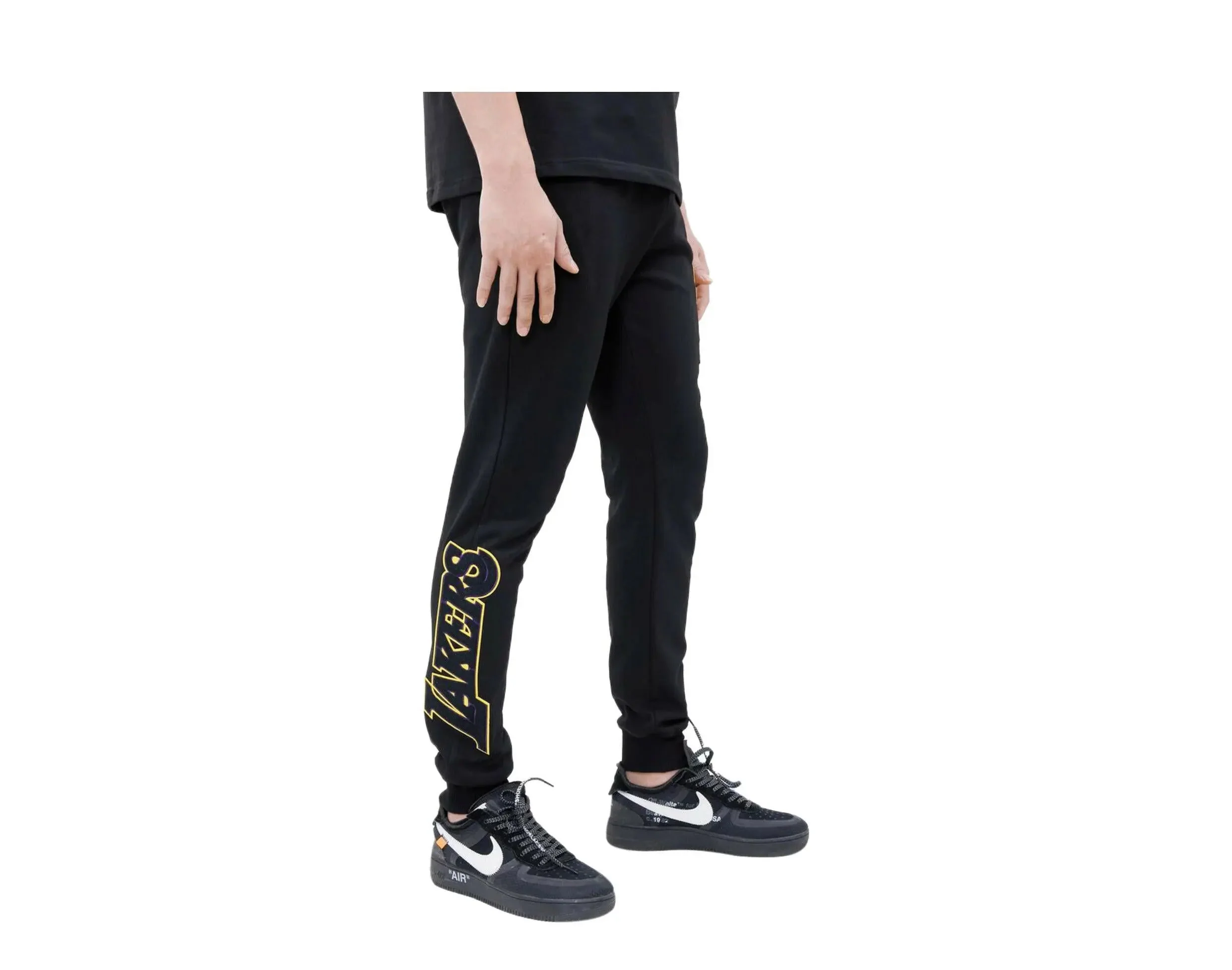 Pro Standard Los Angeles Lakers Lebron James Pro Team Men Joggers Black - Image 3