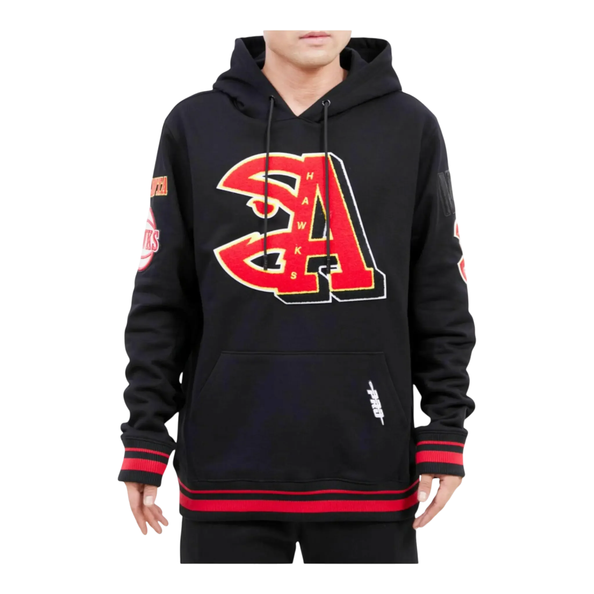 Pro Standard NBA Atlanta Hawks Mash Up Logo P/O Men Hoodie Black