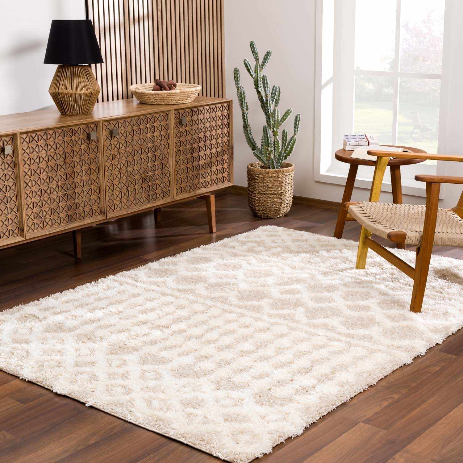 Prompton Cream Plush Area Rug - Image 10