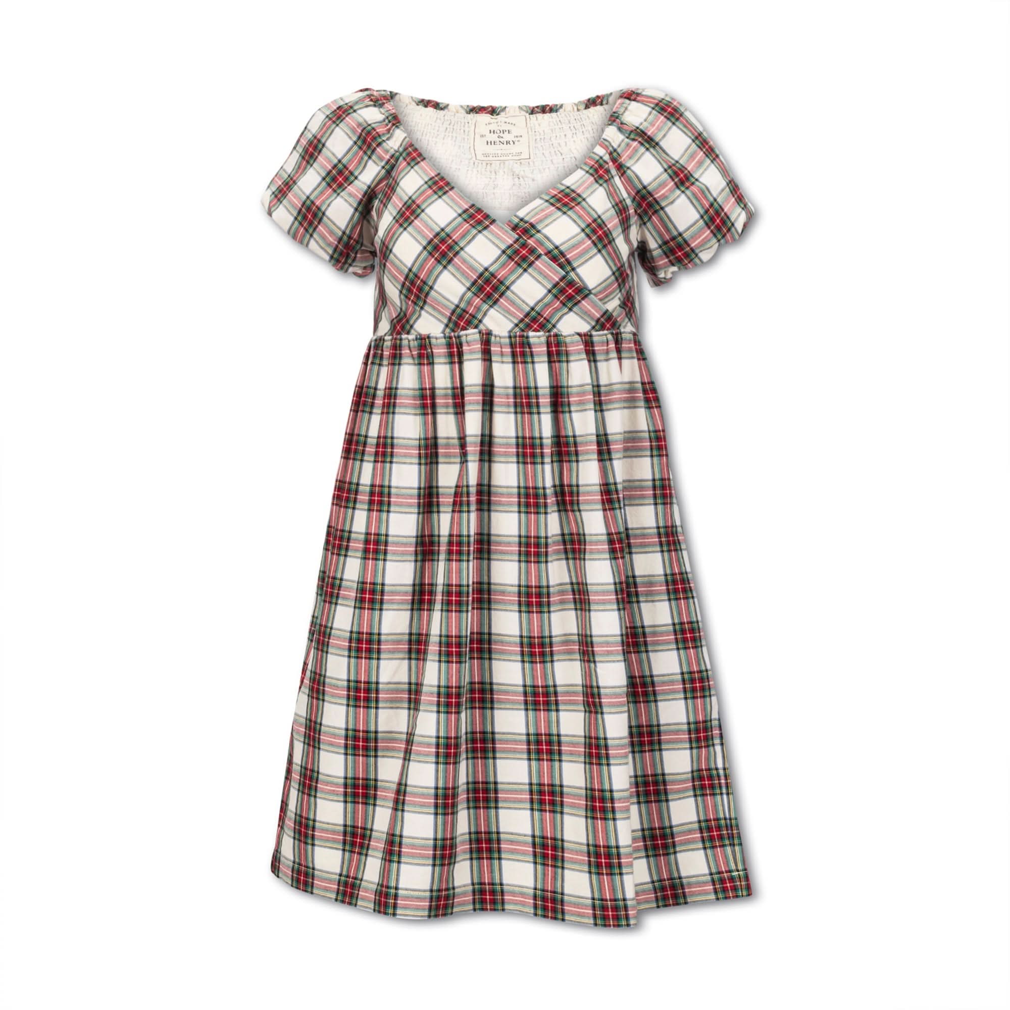 Puff Sleeve Crossover Dress - Image 4