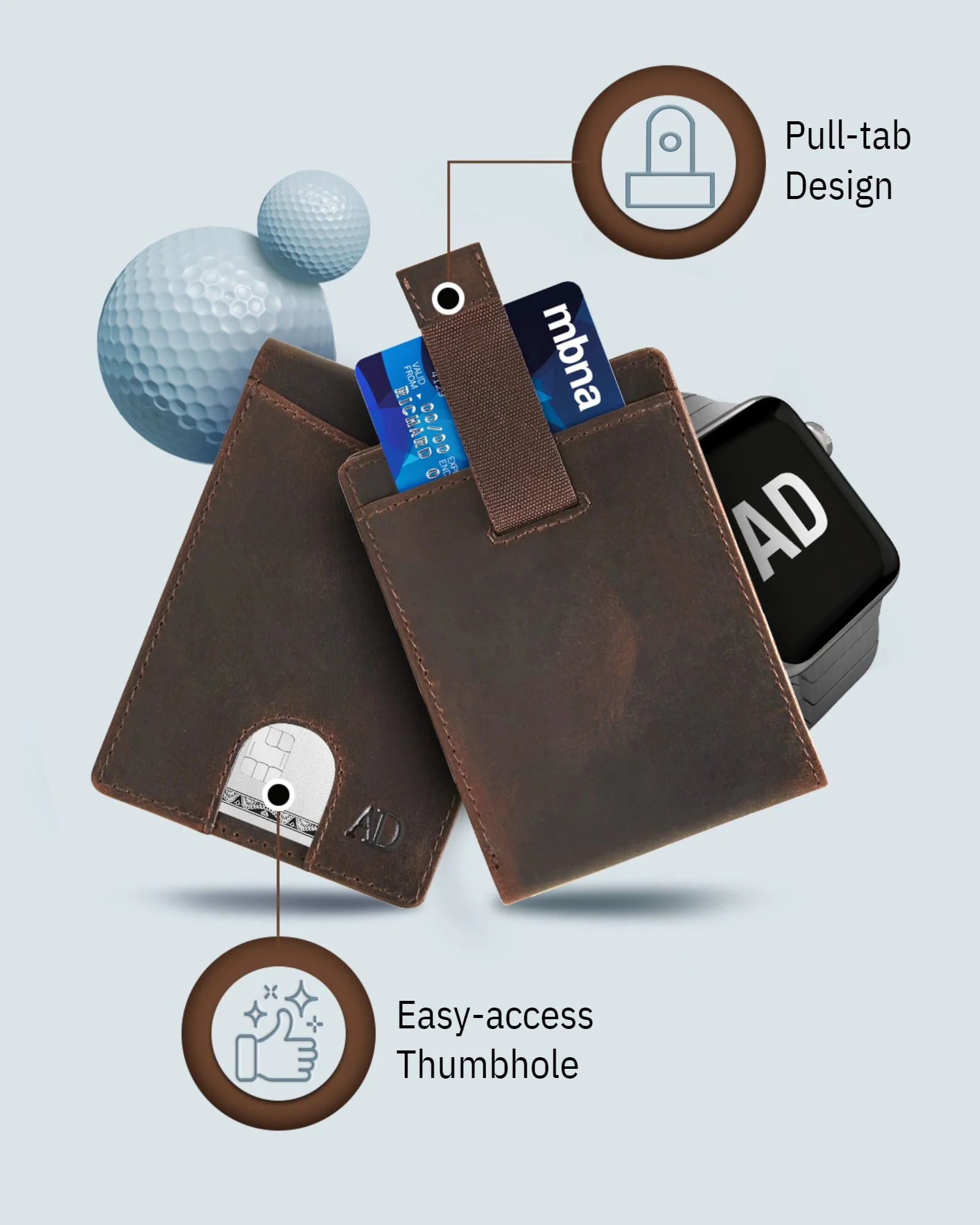 Pull Strap Bifold Wallet - Image 16