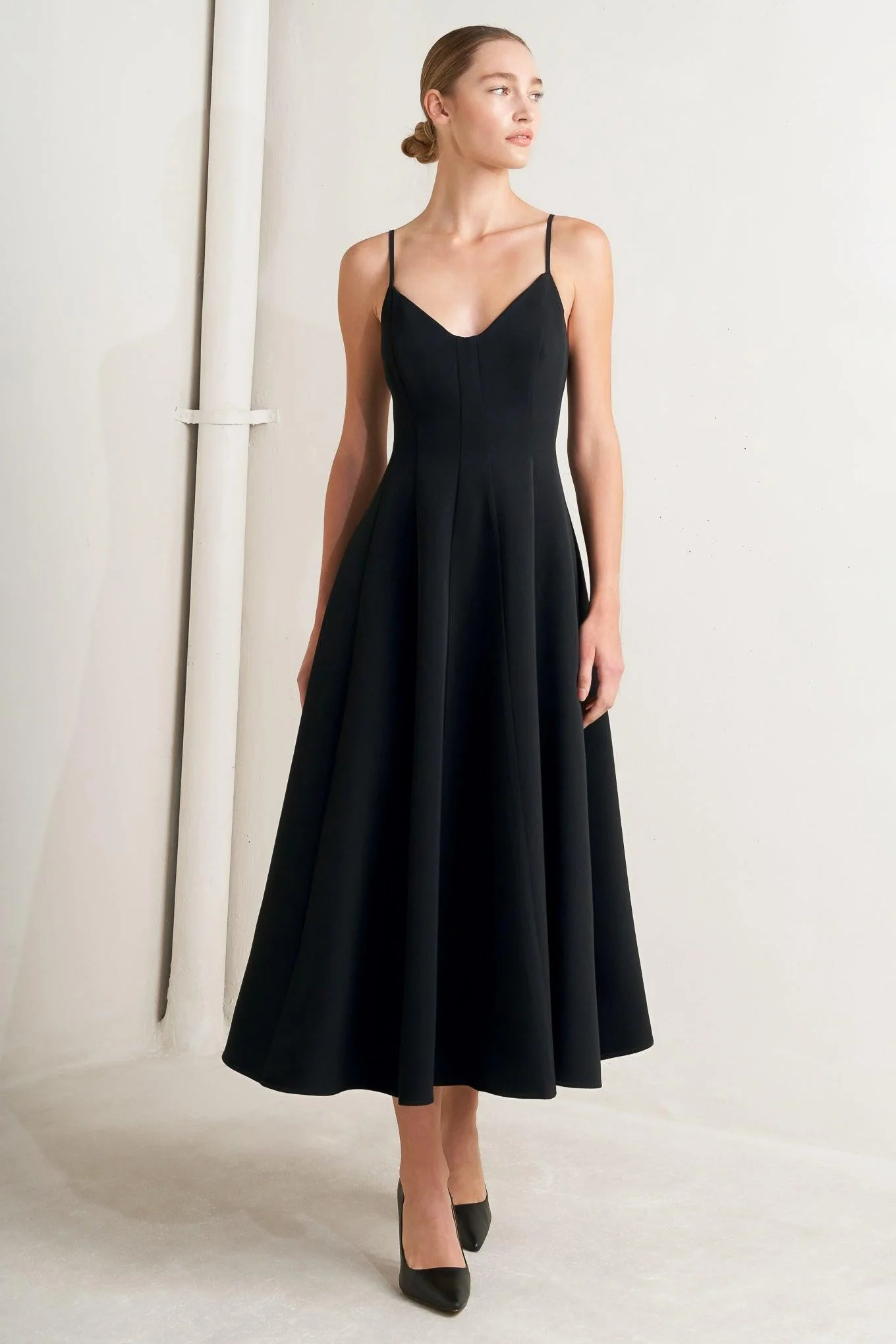 Pure Intention Woven Midi Dress