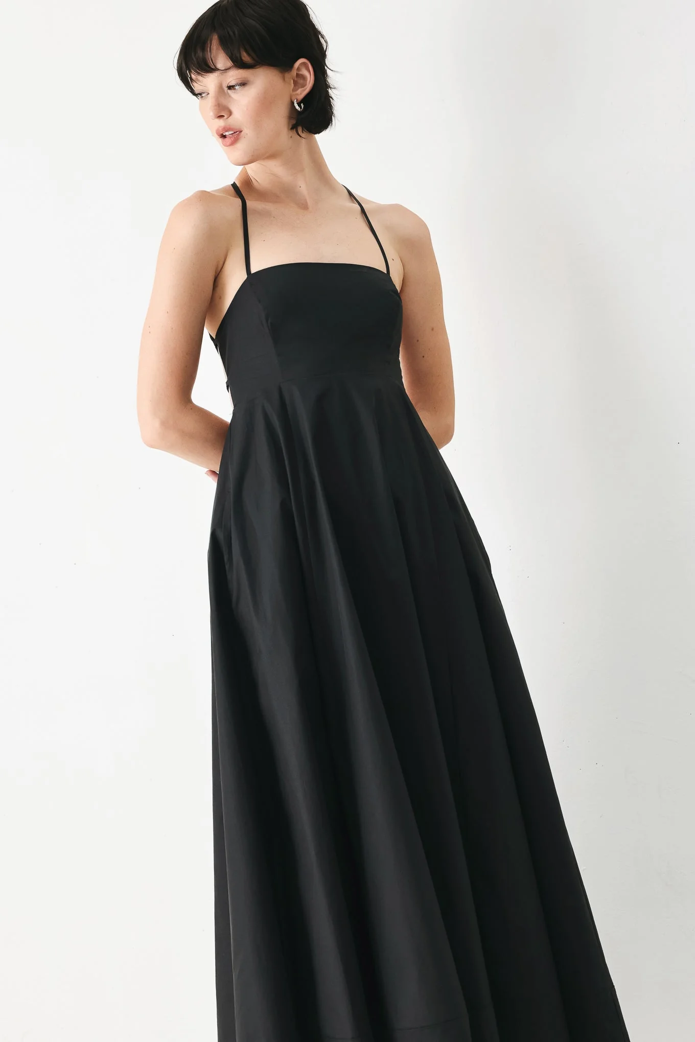 Pure Line Woven Midi Dress - Image 9