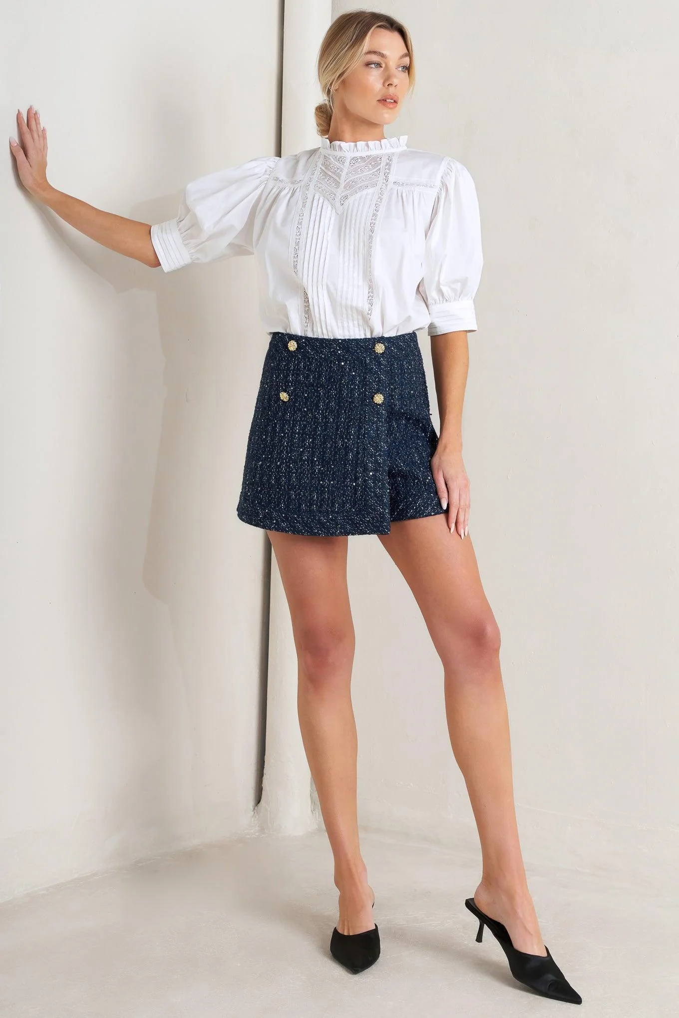 Pure Poetry Victorian Woven Top - Image 5
