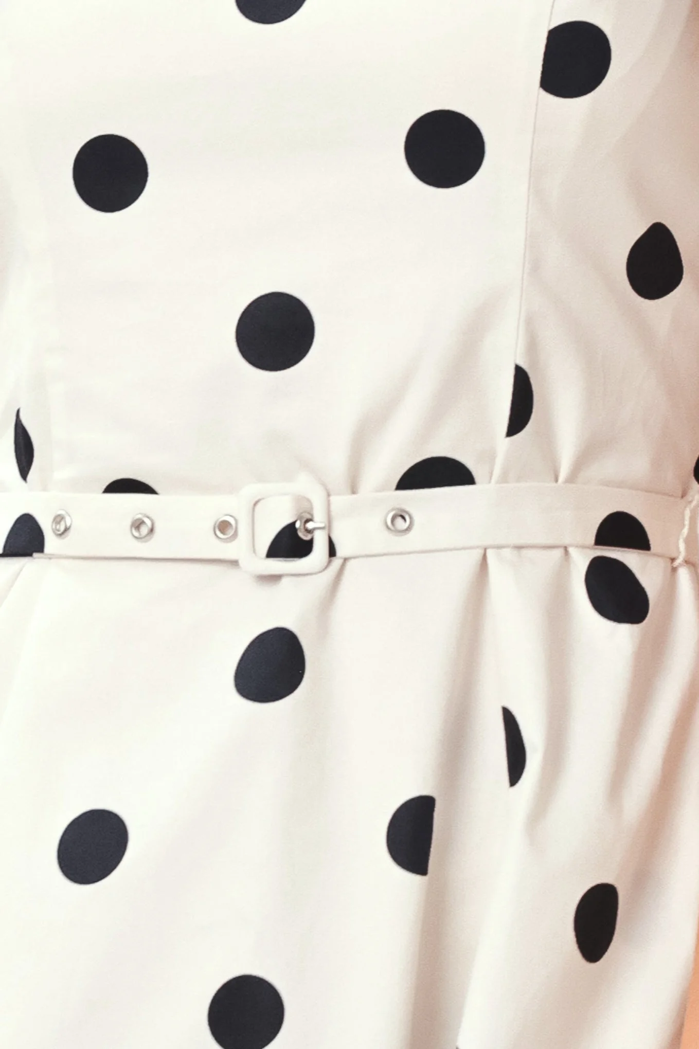 Pure Polka Woven Midi Dress - Image 7